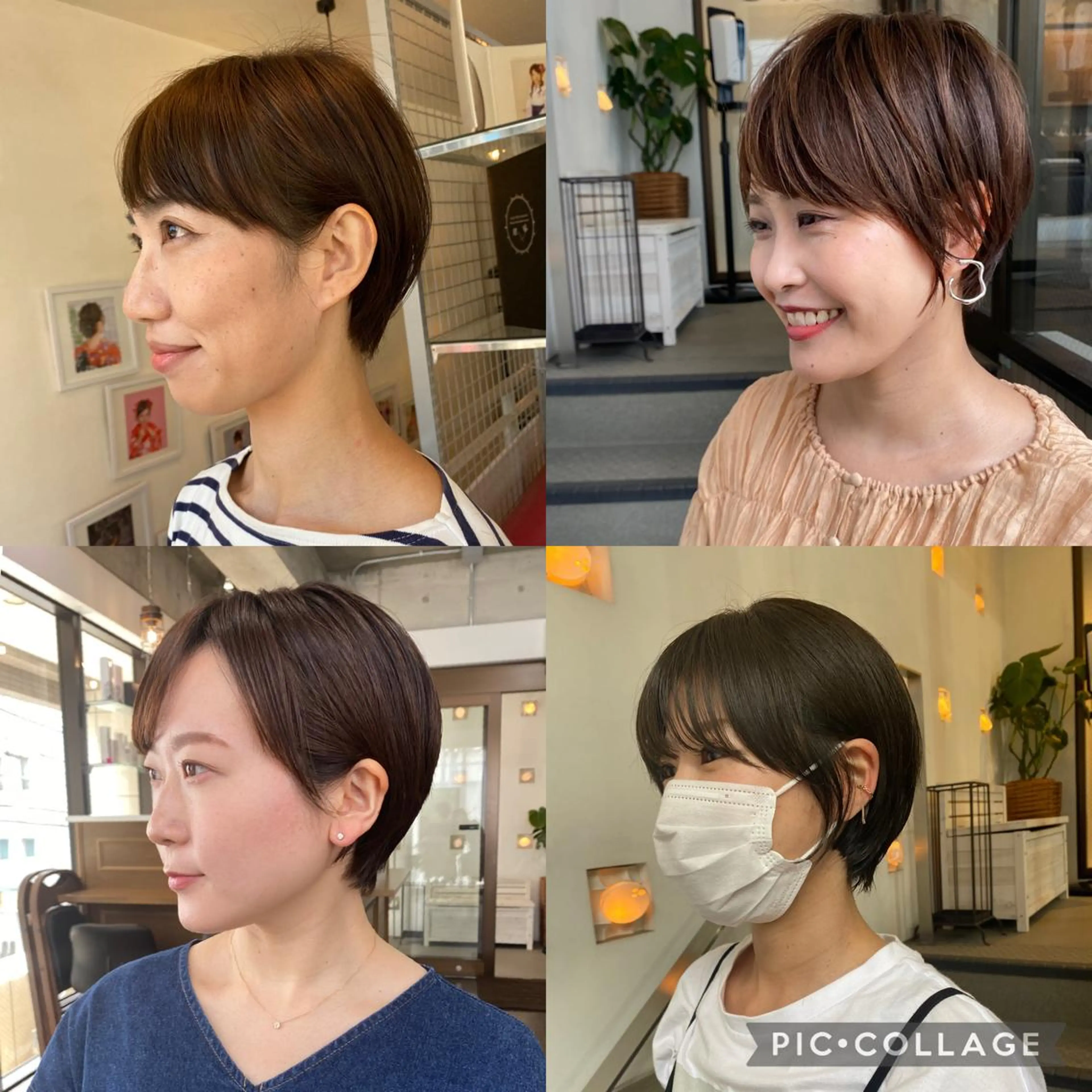 ショート カラー ヘアアレンジ ショートヘア カット ヘアカラー トリートメント ヘッドスパ ナカジマ ボブ/レイヤーのヘアスタイル