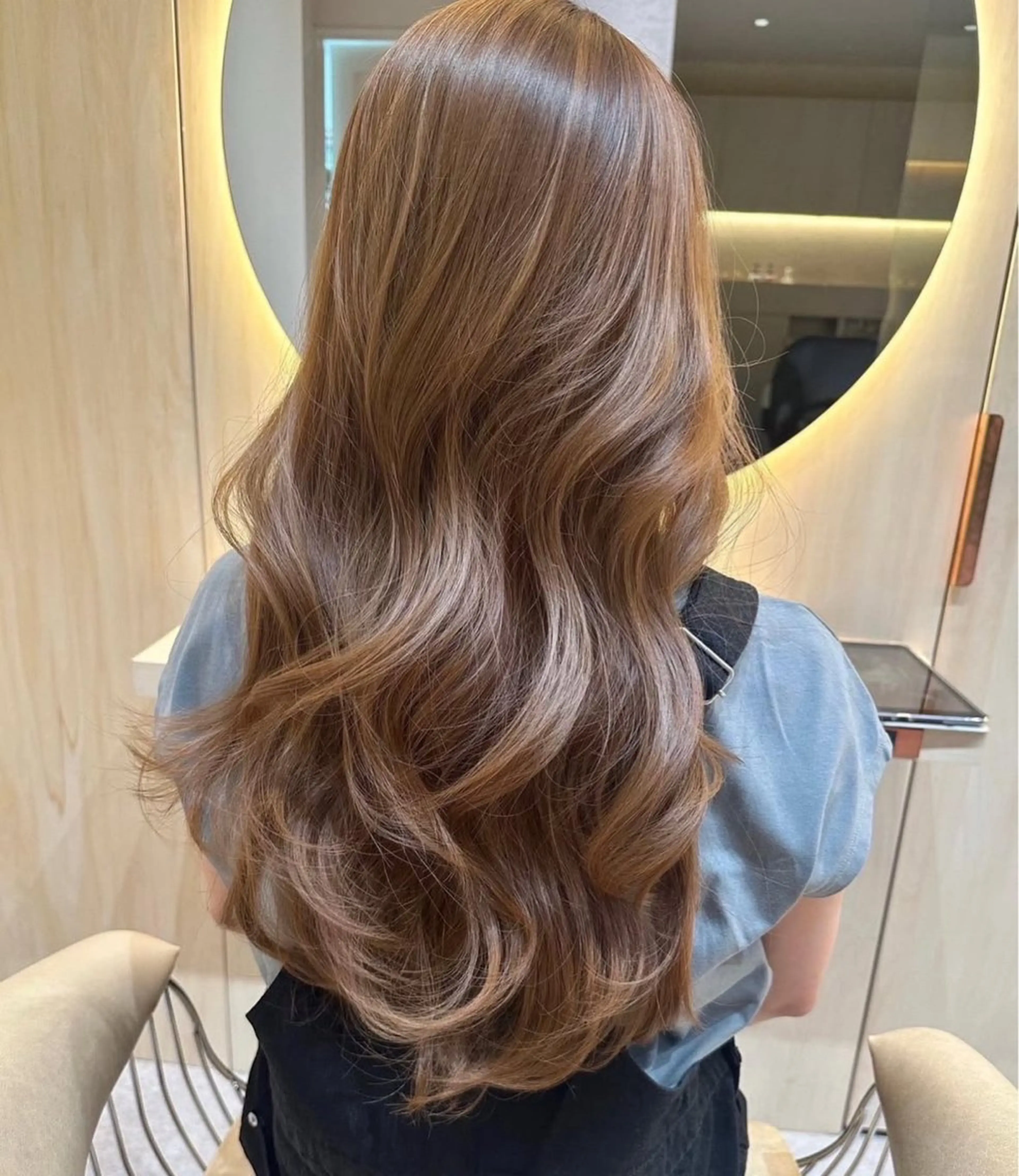 ロング ヘアカラー トリートメント 透明感カラー/髪質 改善/里奈のヘアスタイル