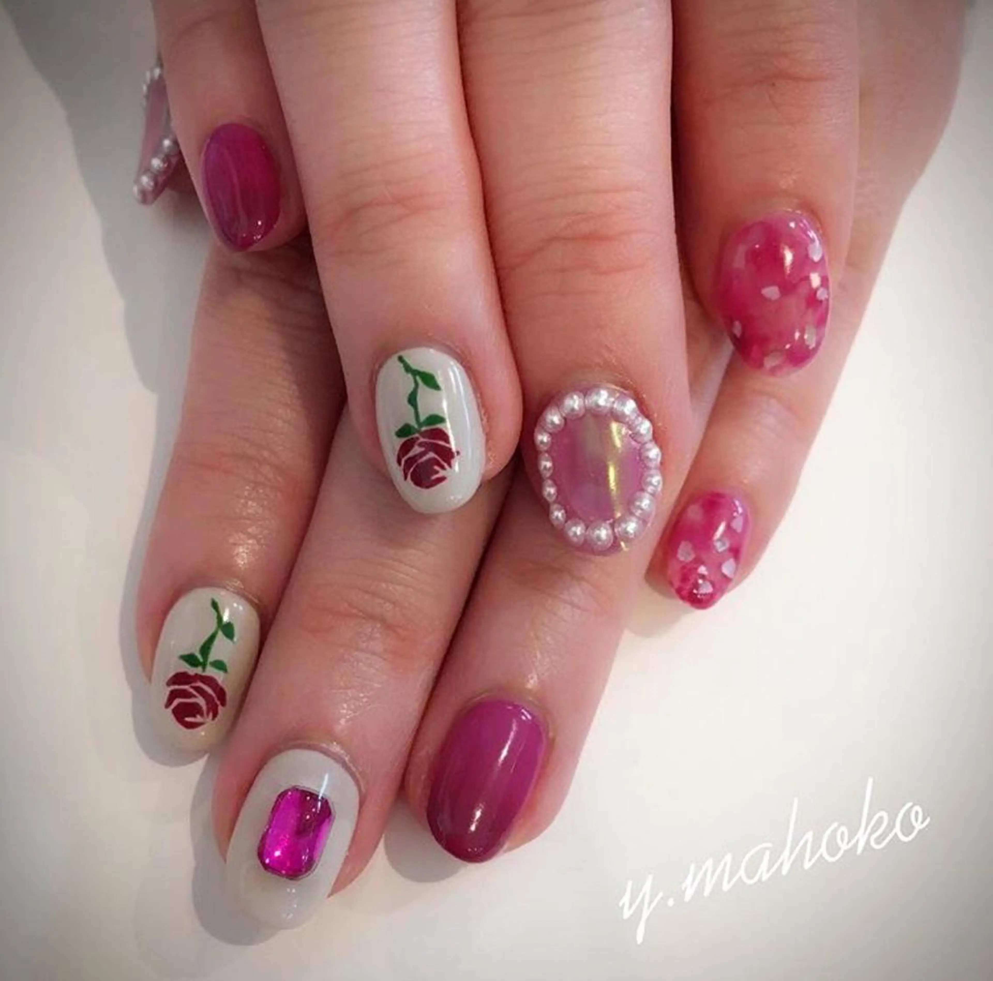 ネイル She nail studio 原宿所属・パラジェル有/ スカルプ/mahoのネイルデザイン