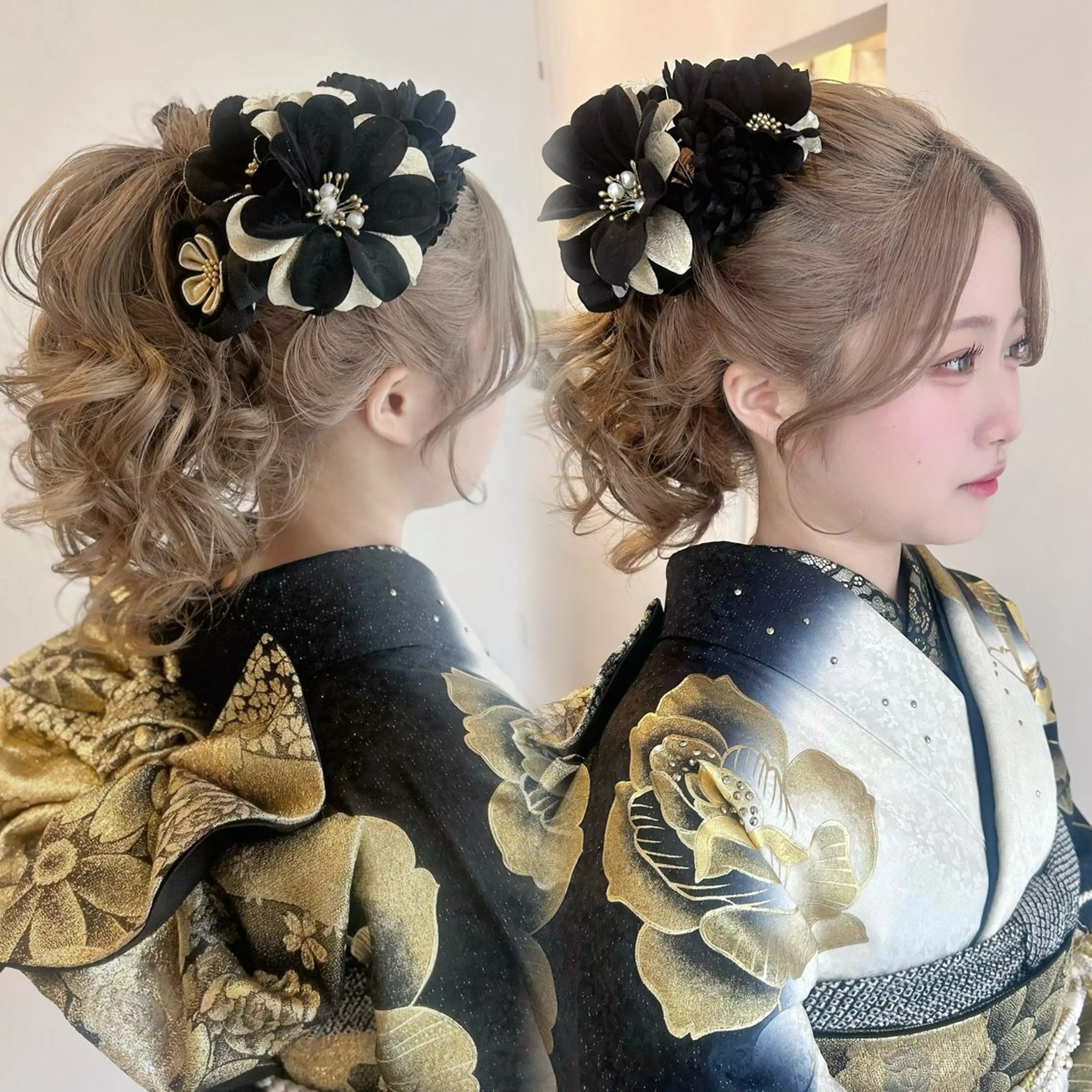 ヘアアレンジ 成人式 透明感カラー💎✨/ 梅田/KUREAのヘアスタイル