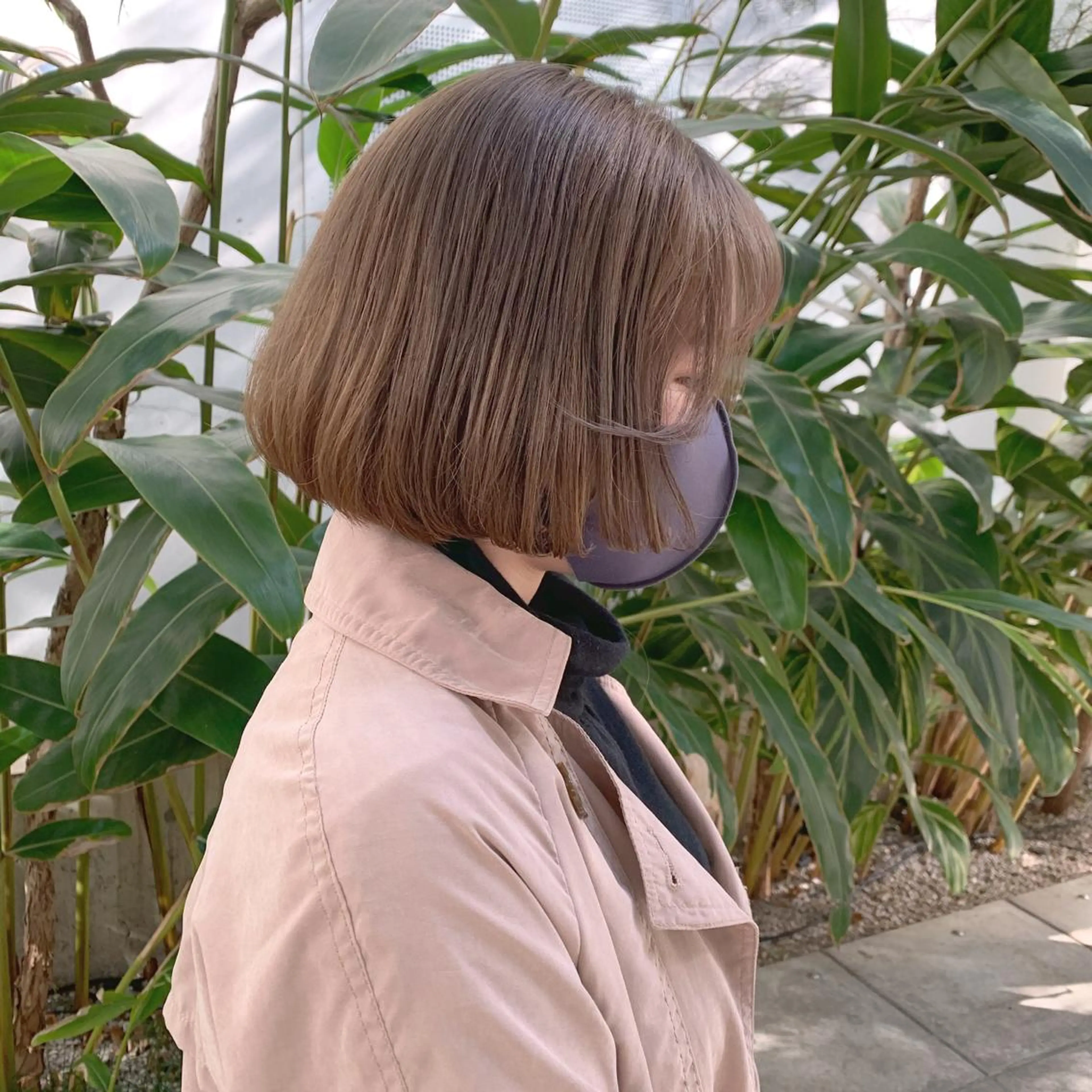 ショート カラー 透明感/オリーブ/ グレージュ/YUKAのヘアスタイル