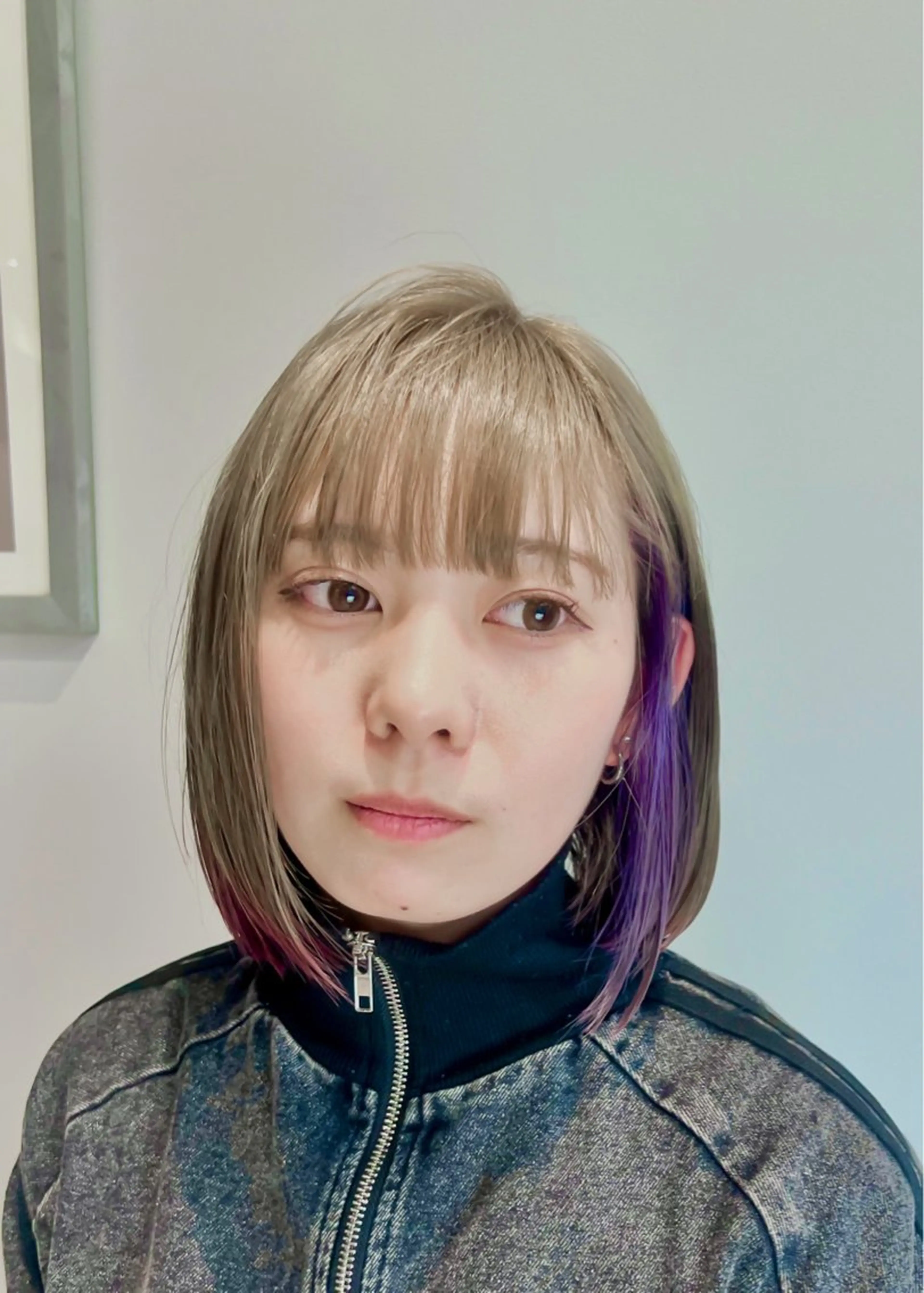 ミディアム カラー 和夢/メンズカット/ パーマ/ハイトーンのヘアスタイル