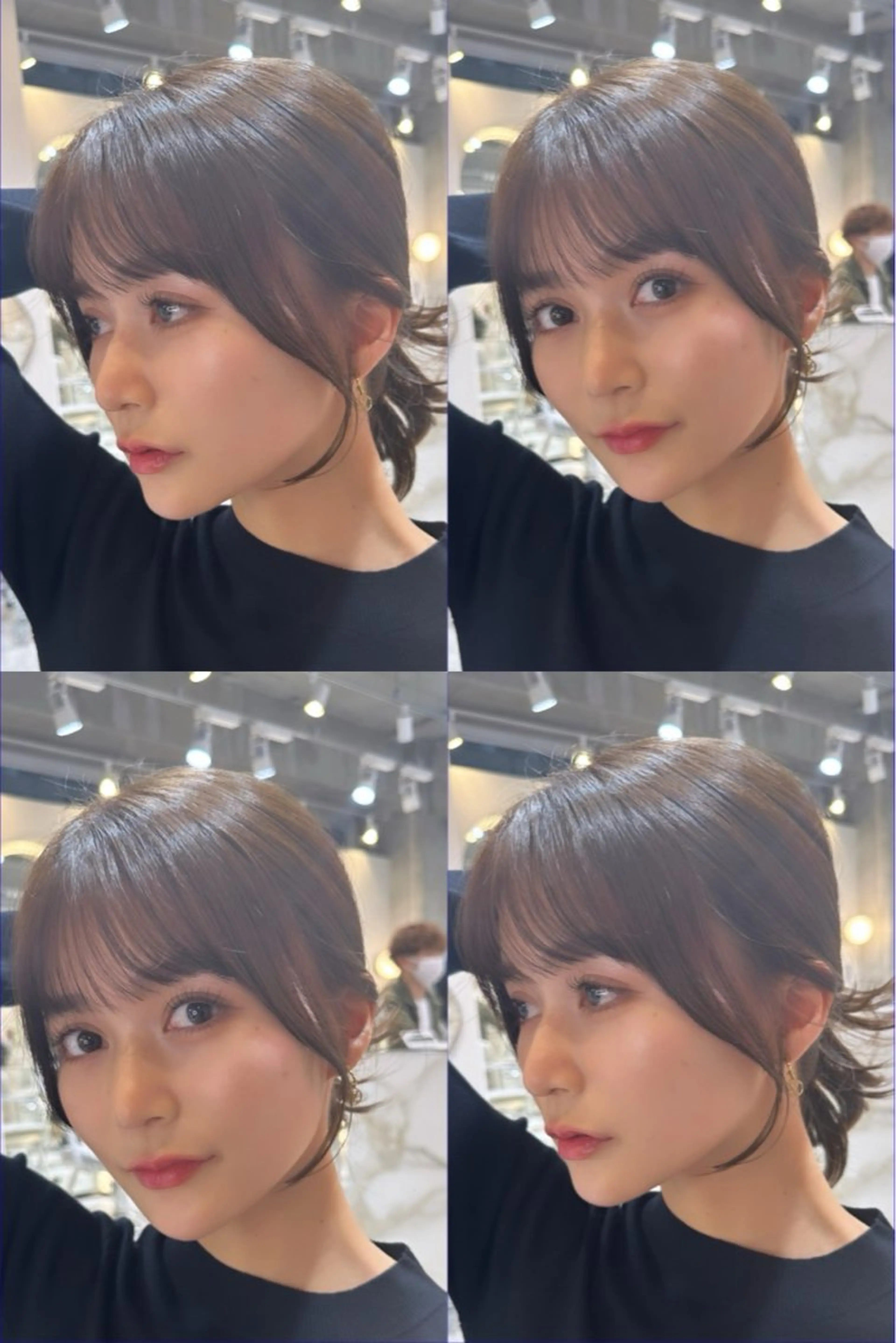 セミロング カット ヘアカラー トリートメント 新宿/韓国レイヤー 髪質改善カラー/角所のヘアスタイル