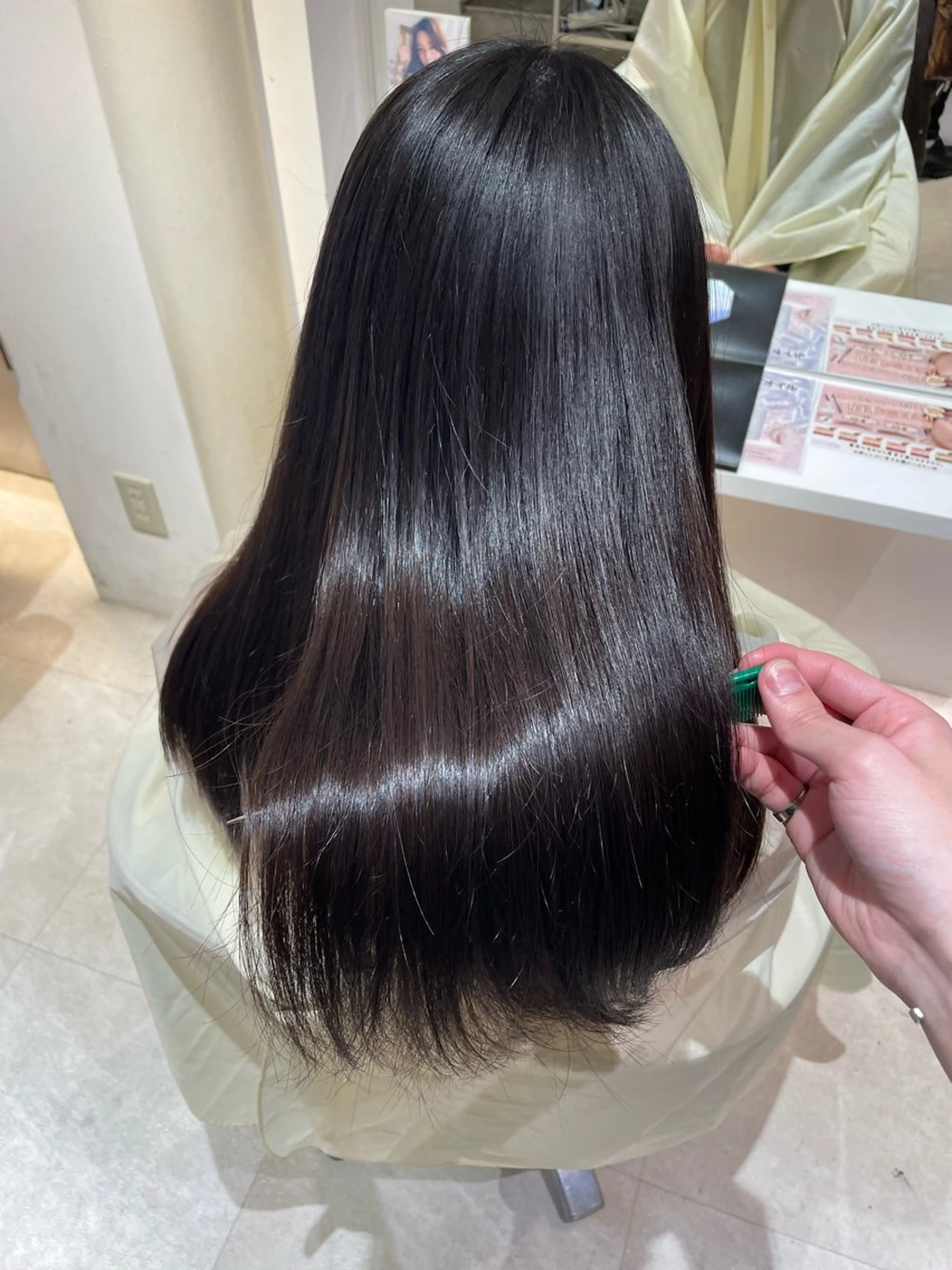 ロング 髪質改善・縮毛矯正 濱　泰賀のヘアスタイル