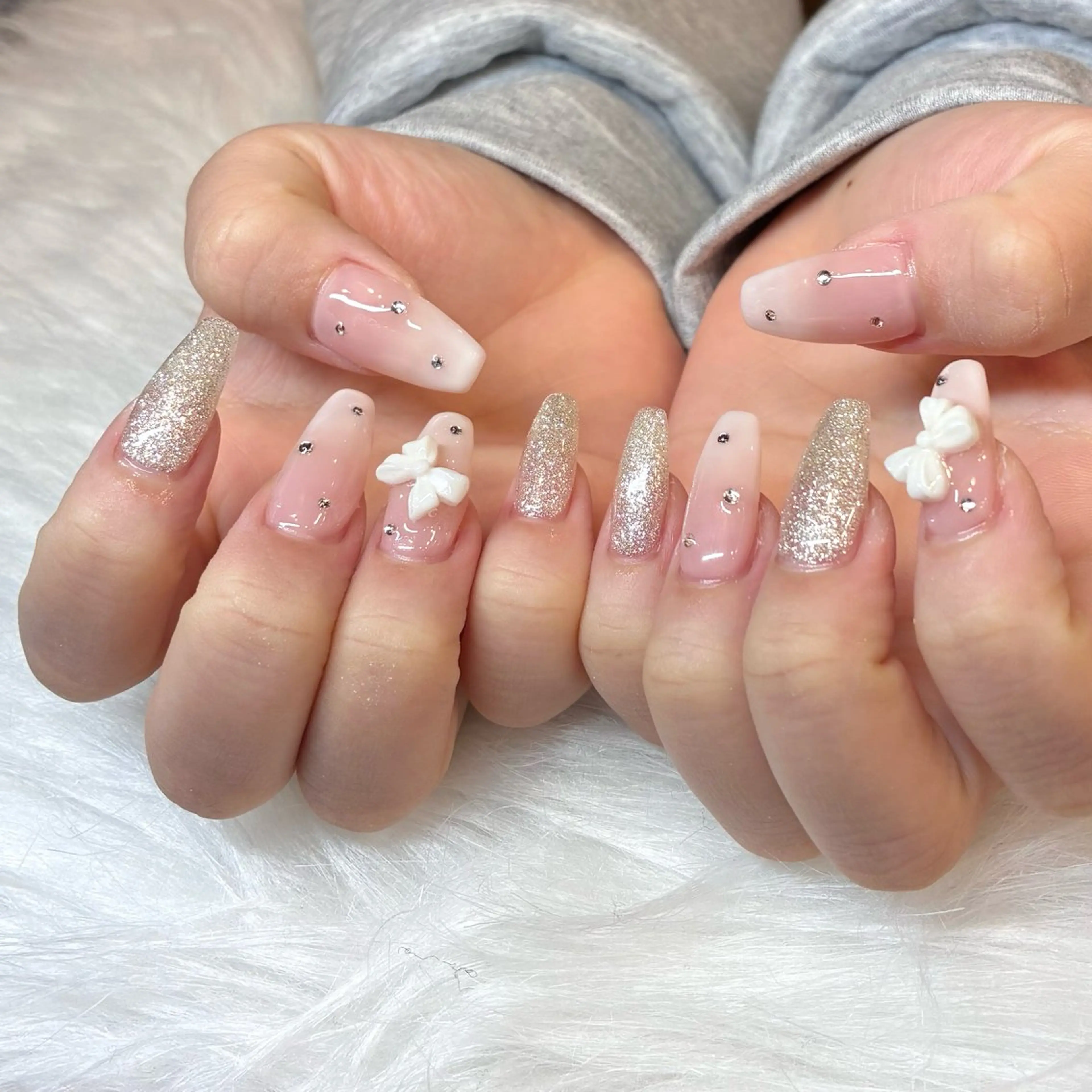 ネイル 長さ出し ハンドネイル HANA ソブエのネイルデザイン