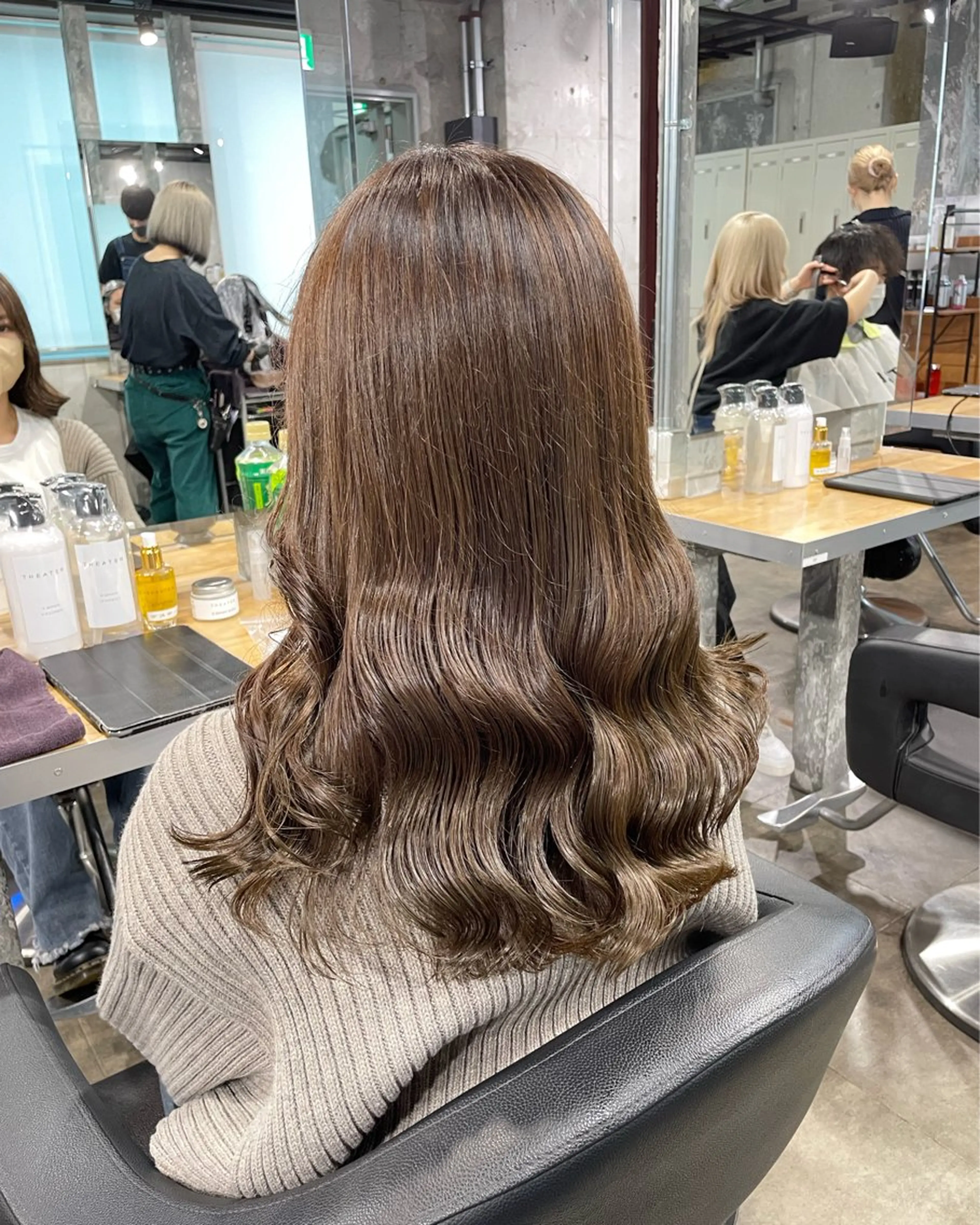 ロング カラー パーマ ヘアアレンジ メンズ 透明感カラー オリーブカラー ヘアカラー トリートメント ヘアセット 【縮毛矯正ブリーチ】 MANATO🌈のヘアスタイル
