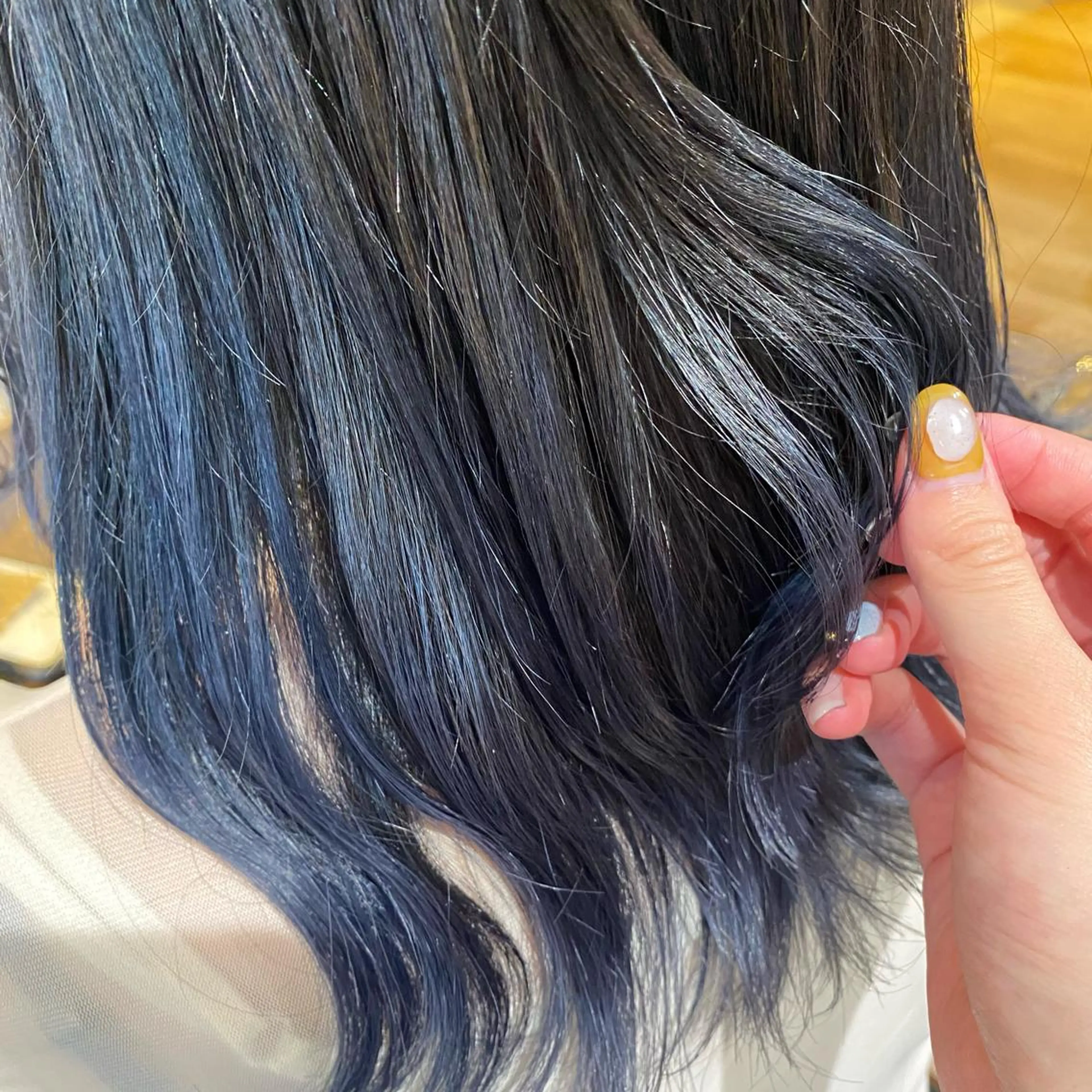 セミロング カラー niconail 🧣ayu 📍烏山のネイルデザイン