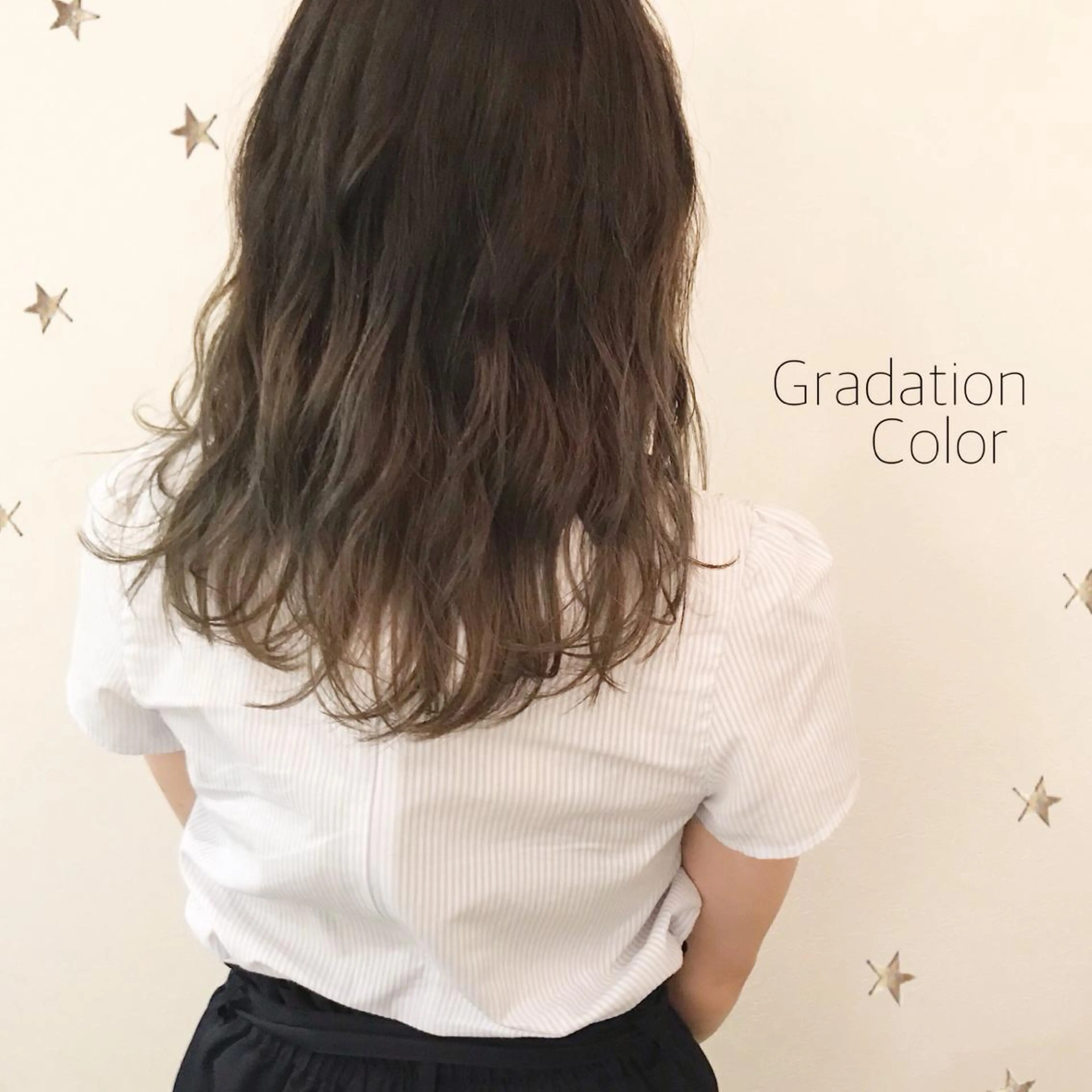 セミロング カラー 市川 千夏のヘアスタイル