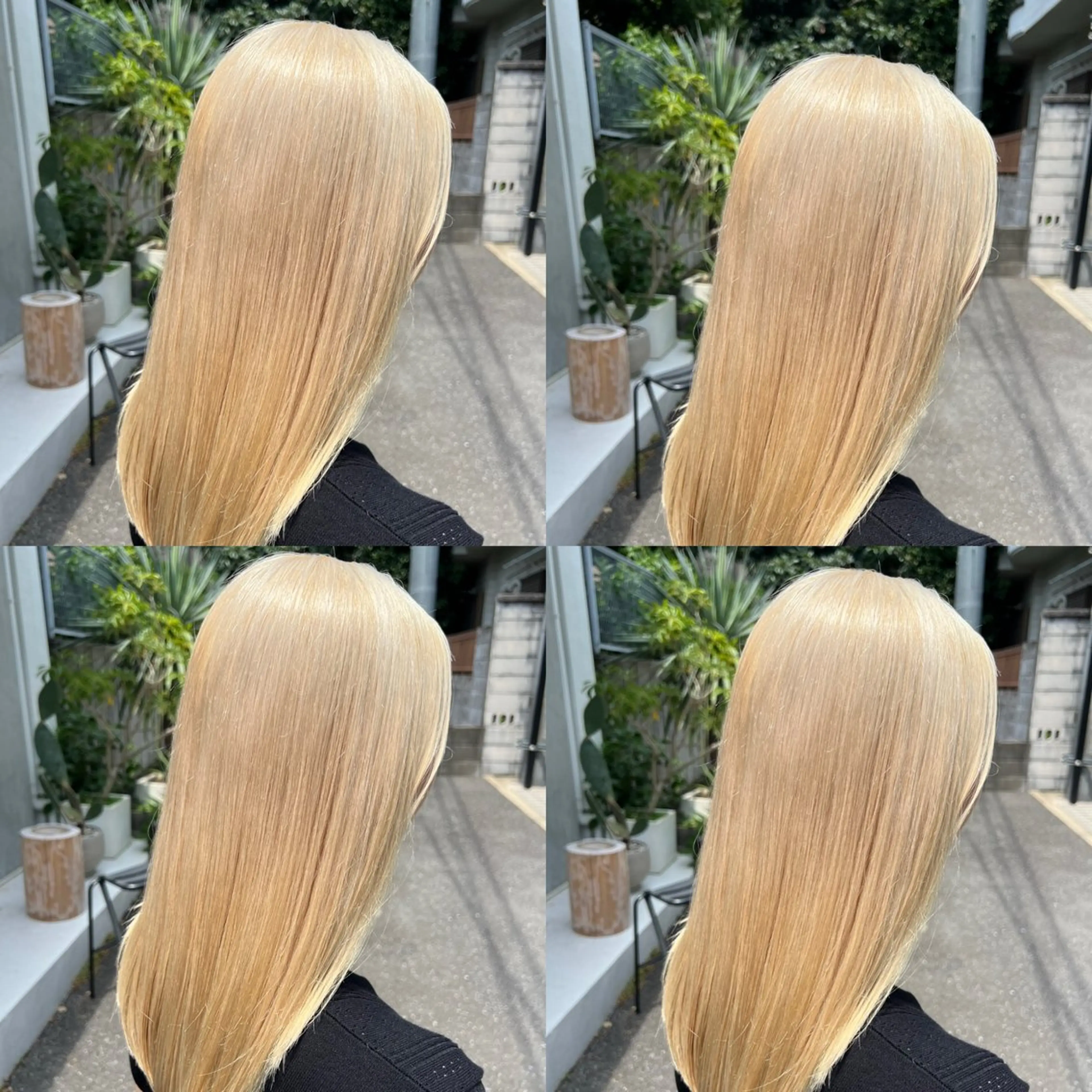 ミディアム カラー ブロンド ホワイトブロンド カット ヘアカラー 💎透明感カラー特化 💎TAISEIのヘアスタイル