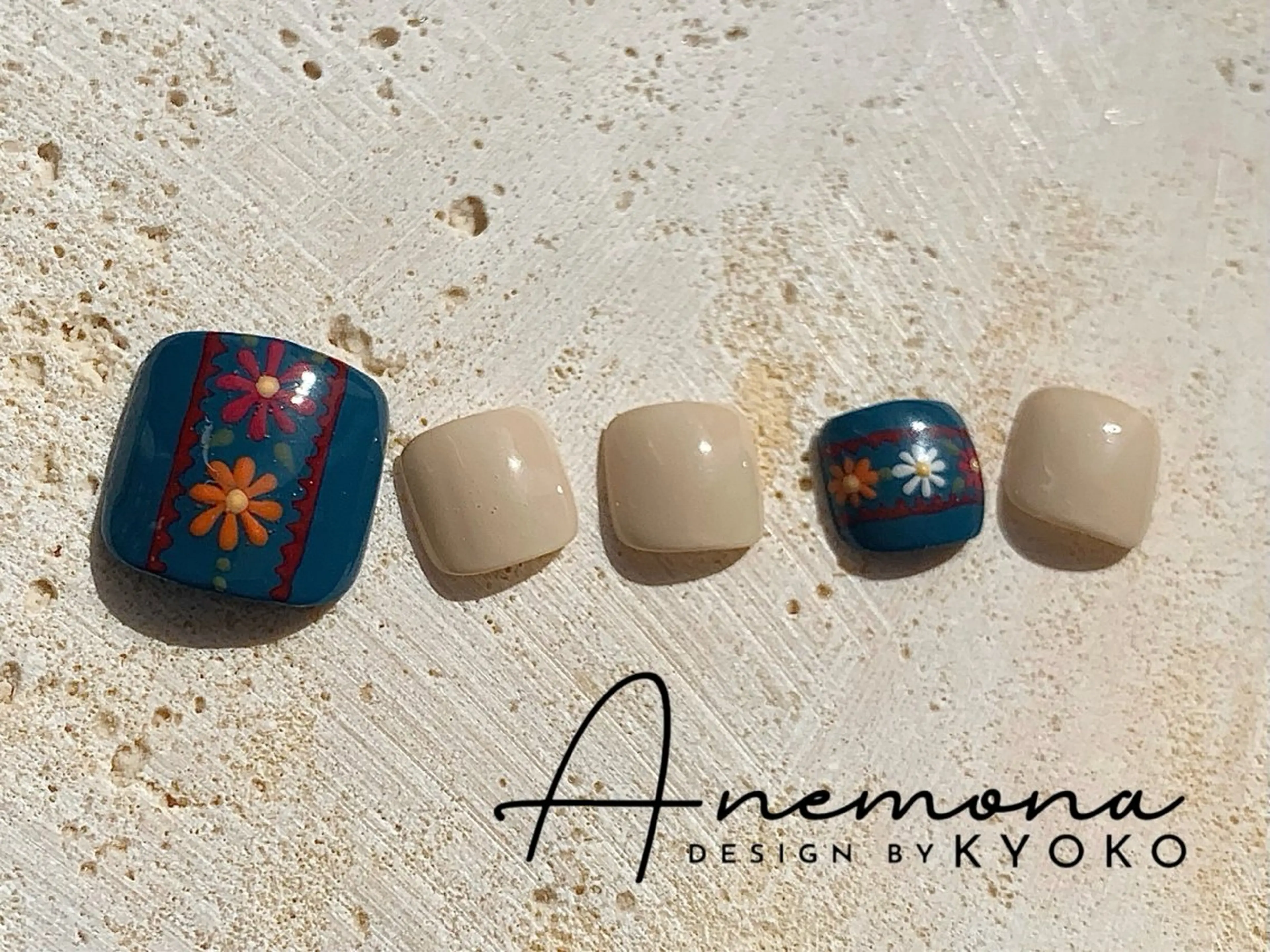 ネイル フットネイル 【ANEMONA】 Kyokoのネイルデザイン