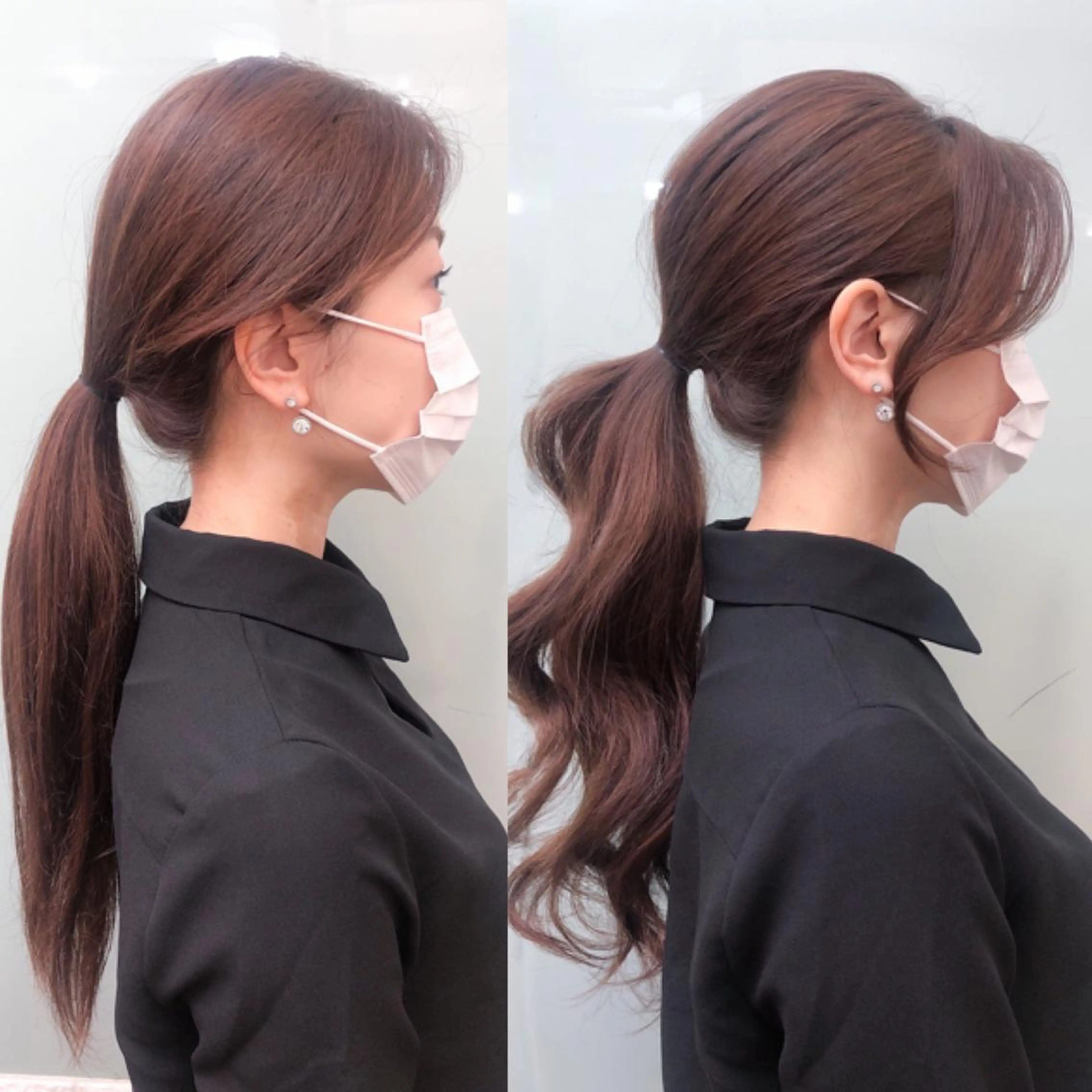 ロング エギョモリ 顔周りカット カット トリートメント 韓国ヘア/レイヤー カット SAKURAのヘアスタイル