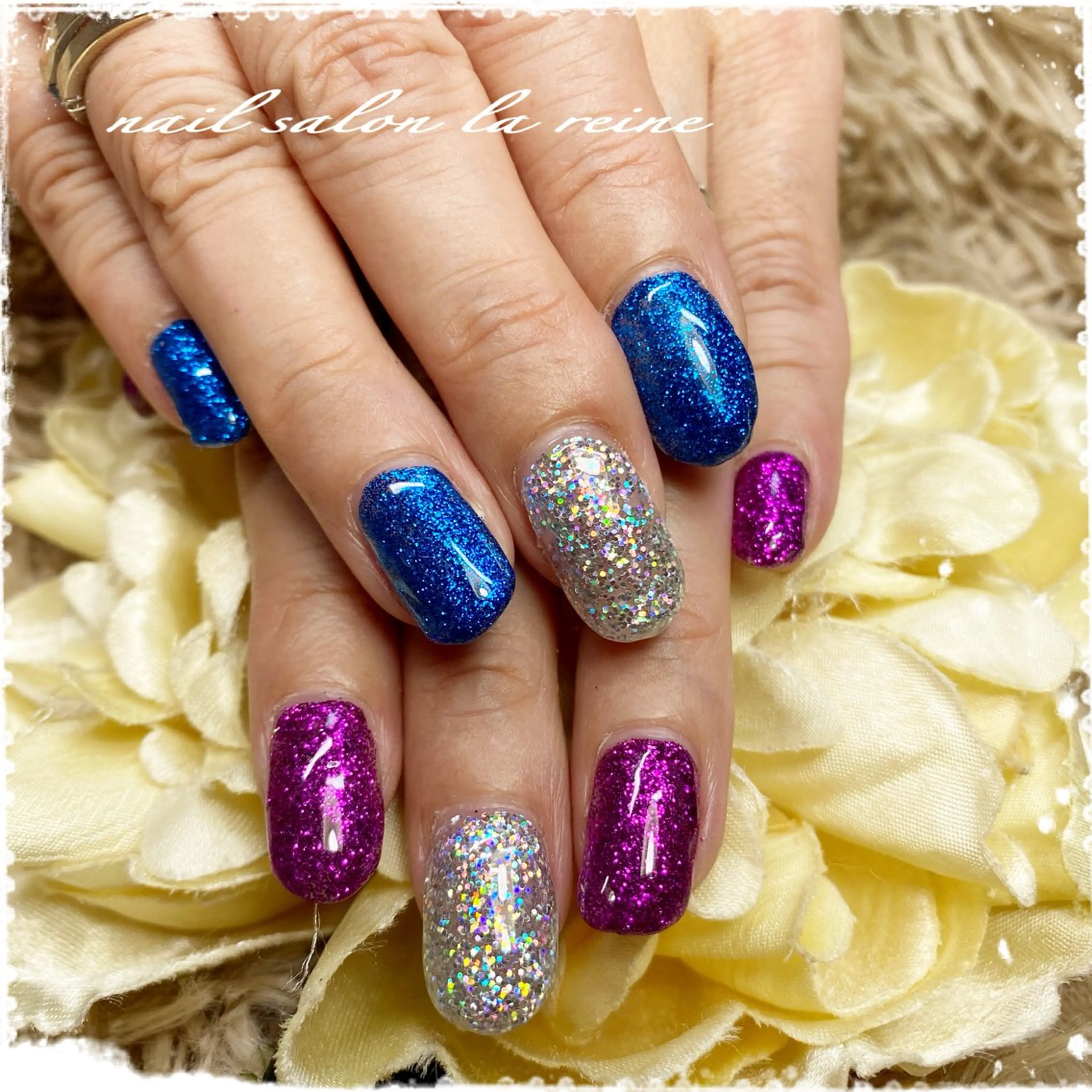 ネイル キラキラネイル ラメ(グリッター) nail salon la reineのネイルデザイン