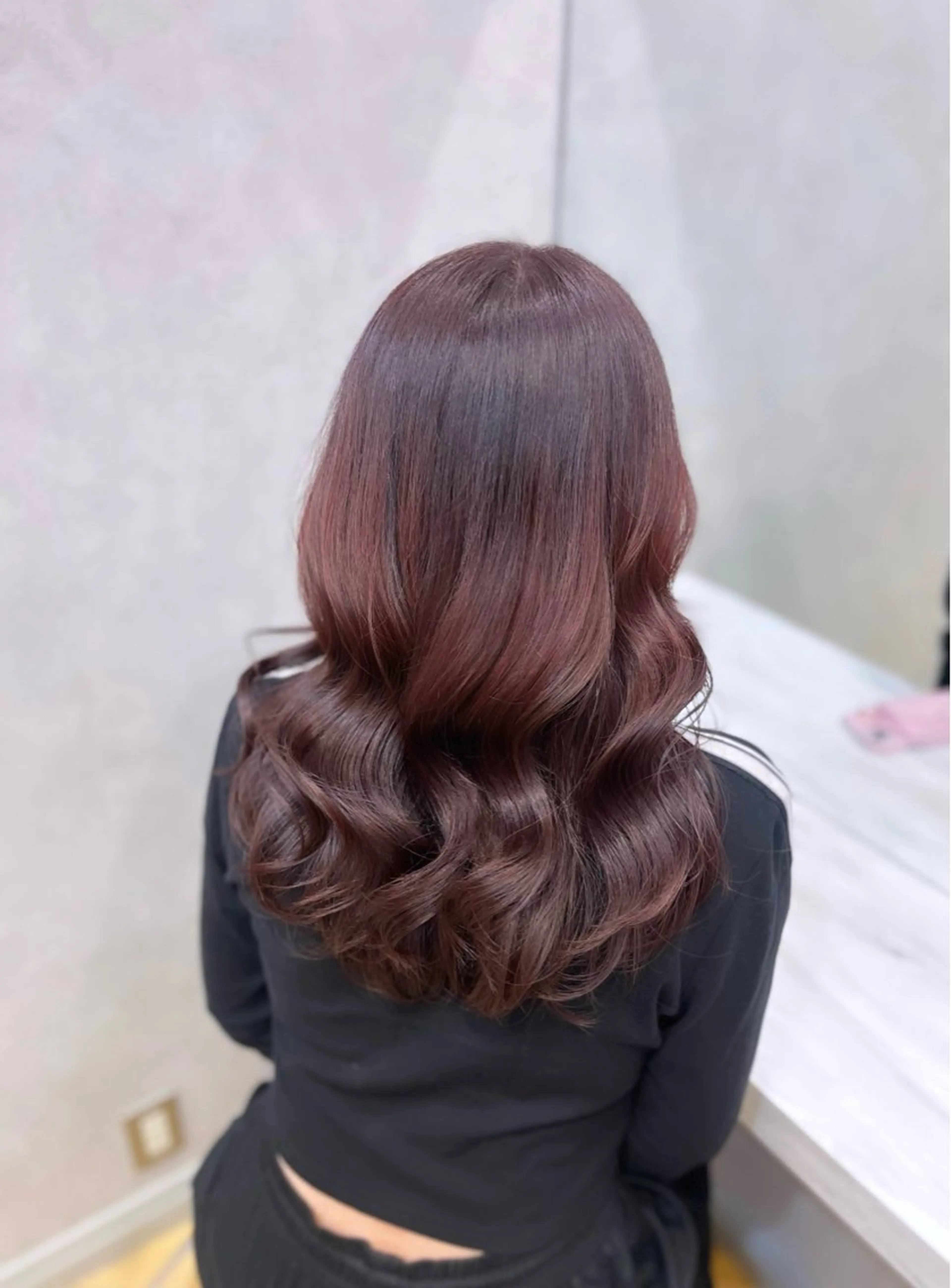 セミロング カット ヘアカラー 縮毛矯正 トリートメント 韓国🎀レイヤー/艶 髪/縮毛矯正/ユリナのヘアスタイル