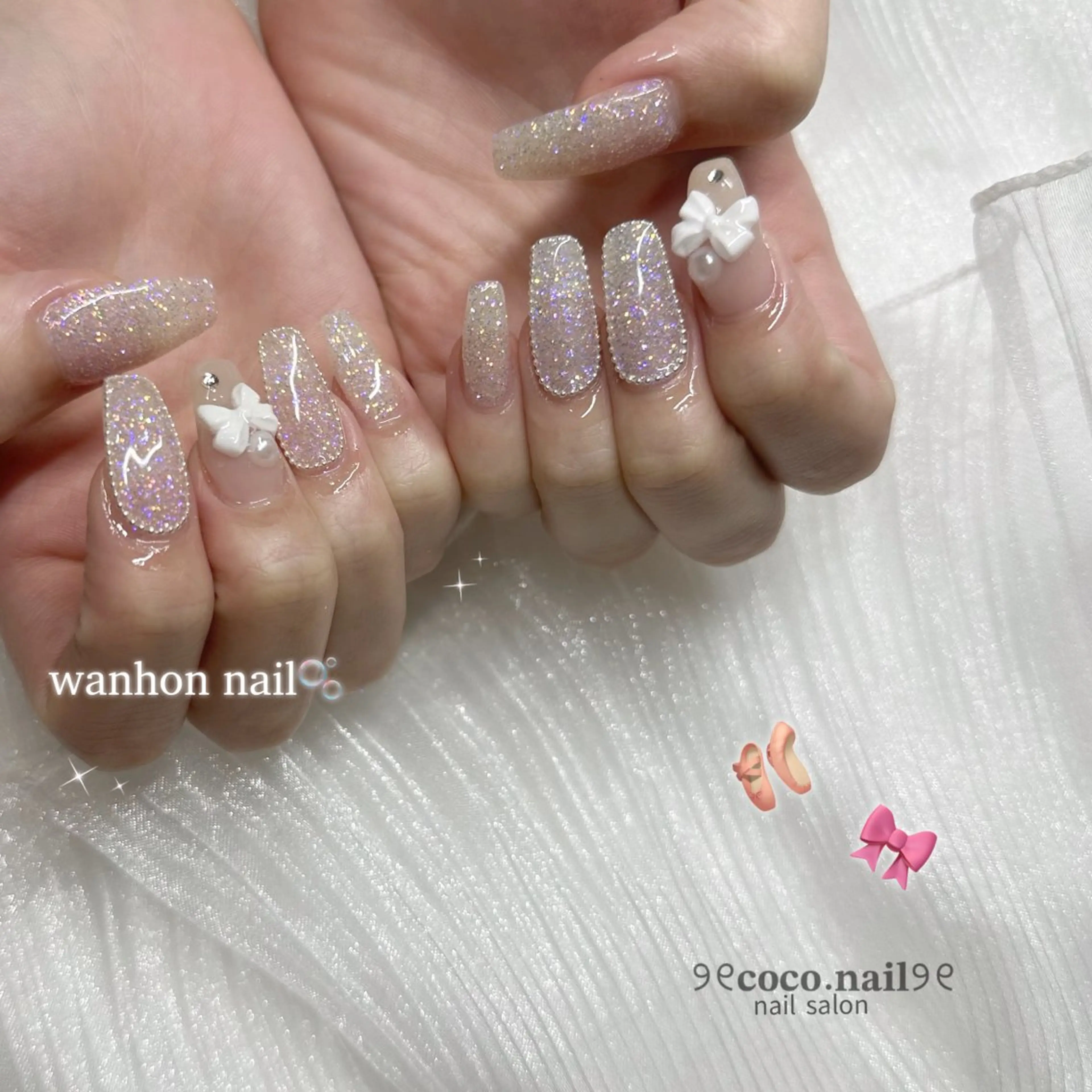 ネイル ハンドネイル フットネイル lili.nail y2k/長さ出しのネイルデザイン