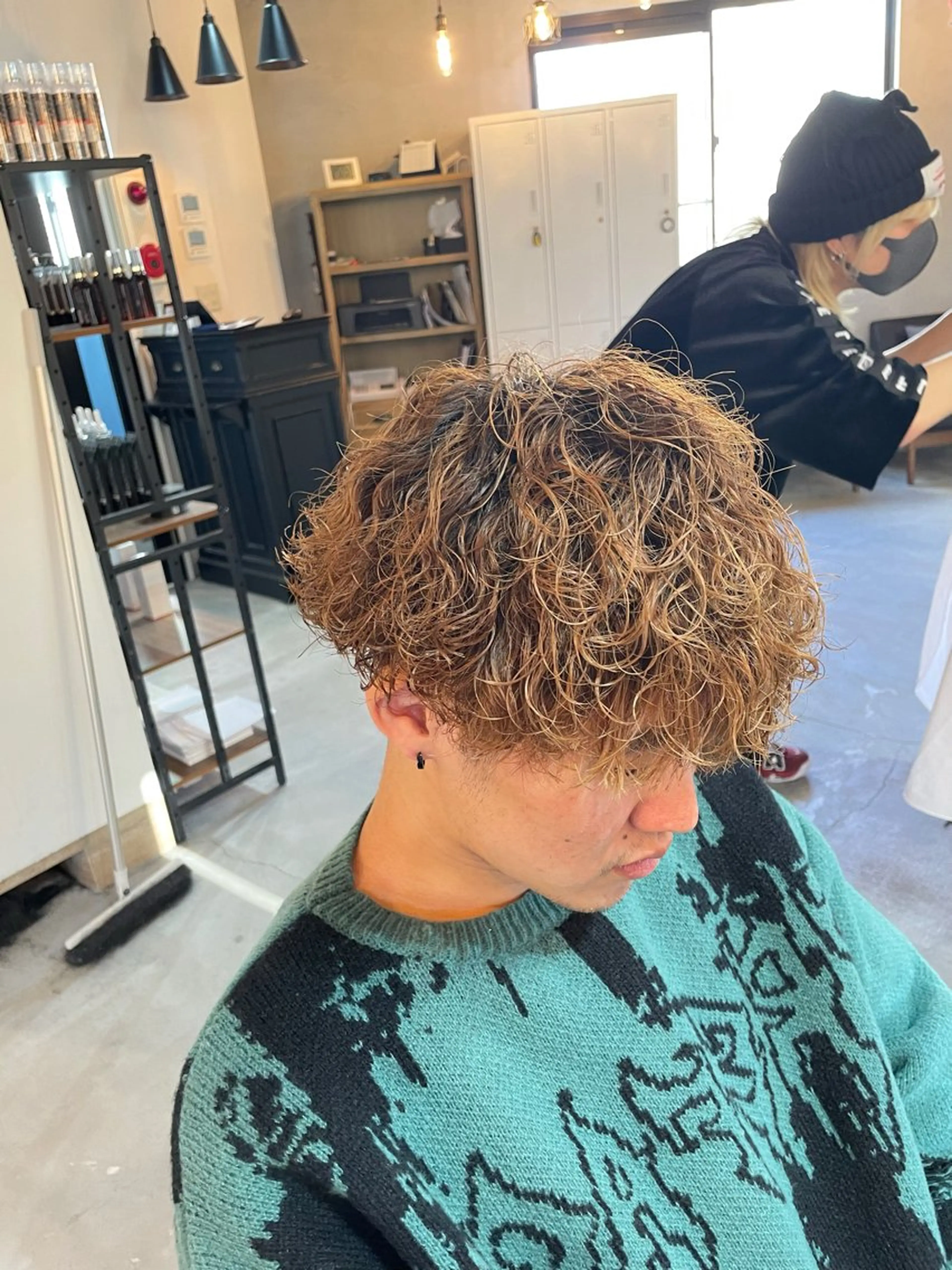 ショート パーマ メンズ シャドウパーマ/縦落 ちパーマ 大久保拓実のヘアスタイル