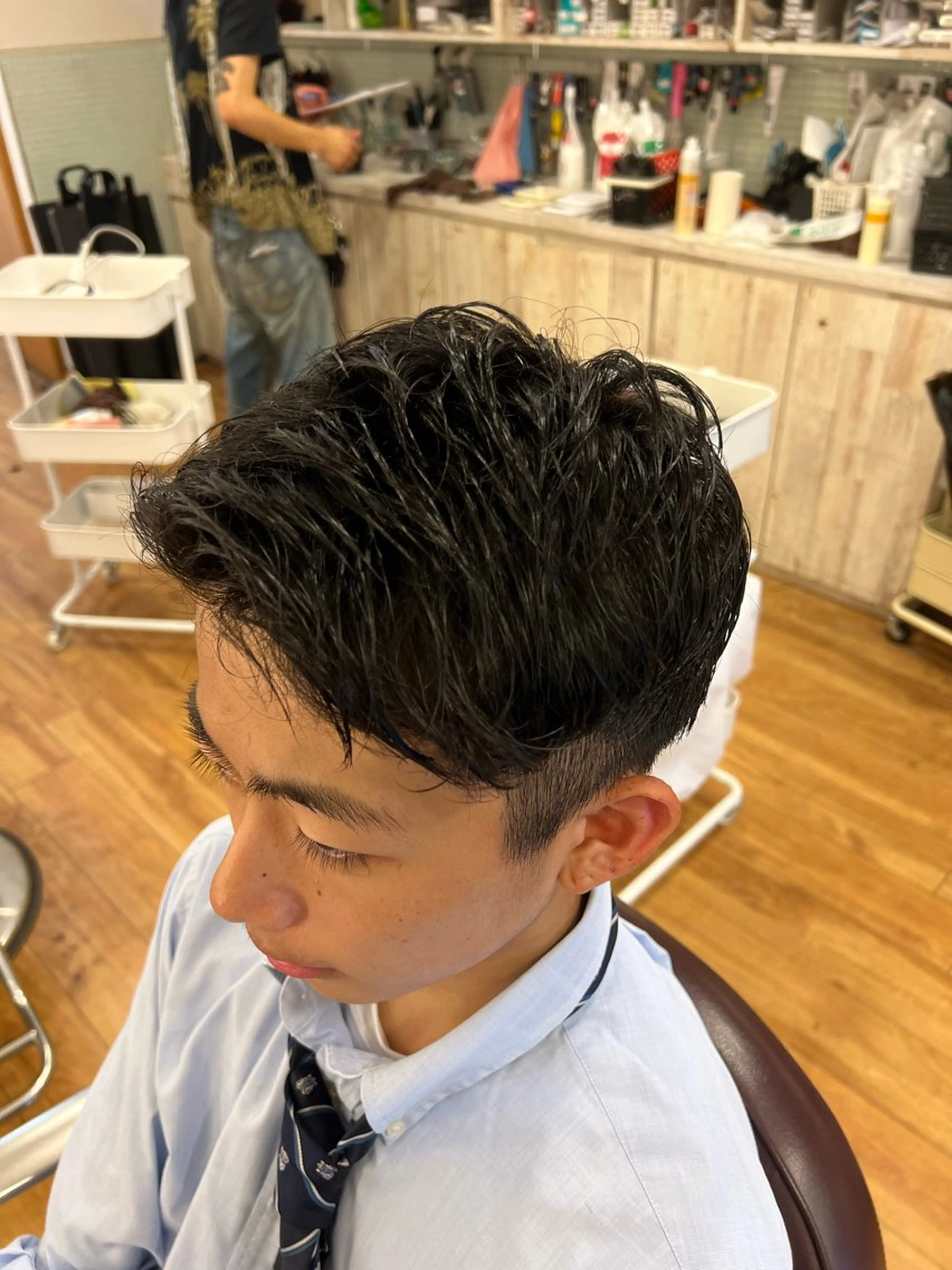 ショート メンズ 湘南のパーマ職人 🔥清水琉葵🔥のヘアスタイル