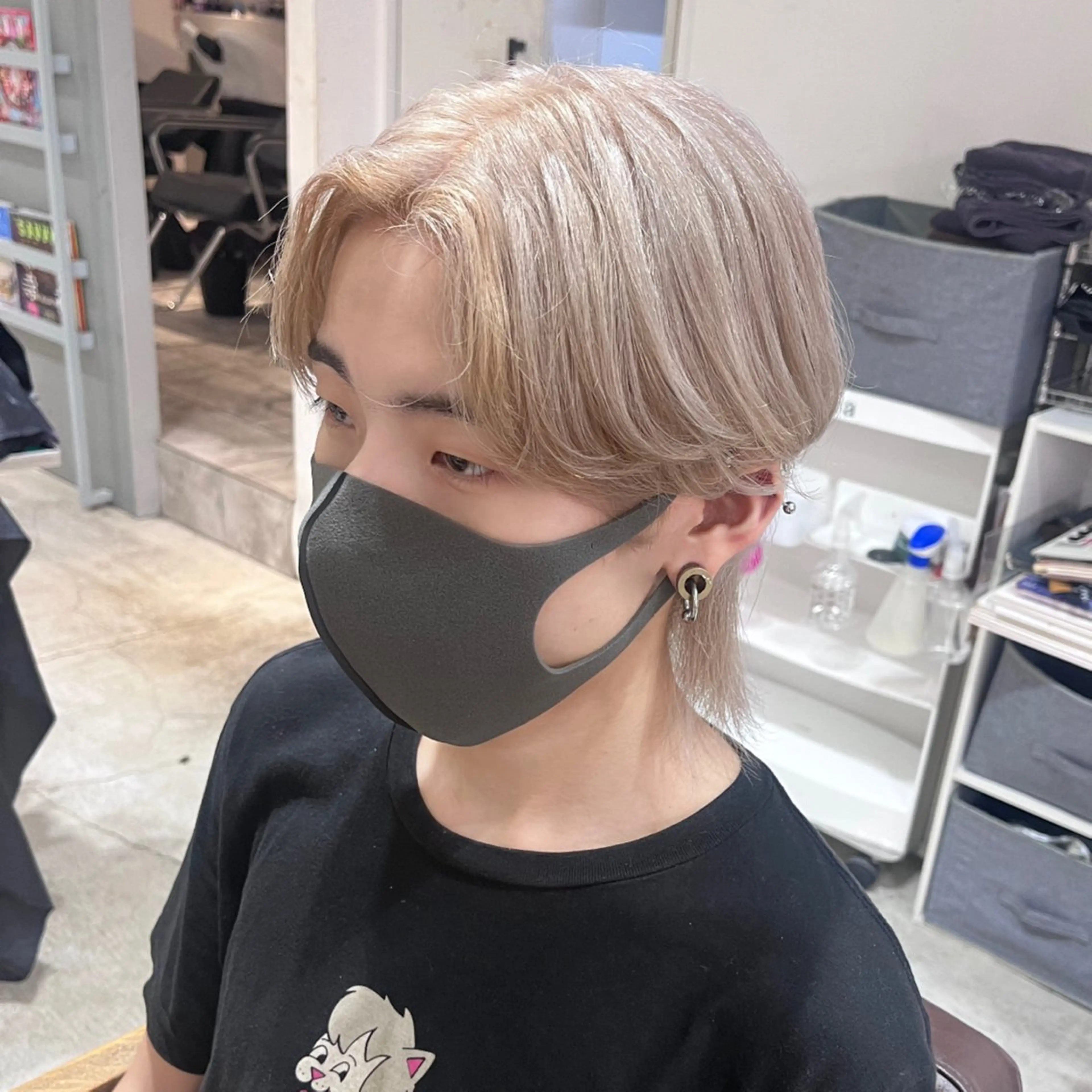 カラー メンズ カット ヘアカラー 大阪韓国メンズ特化 LUNAのヘアスタイル