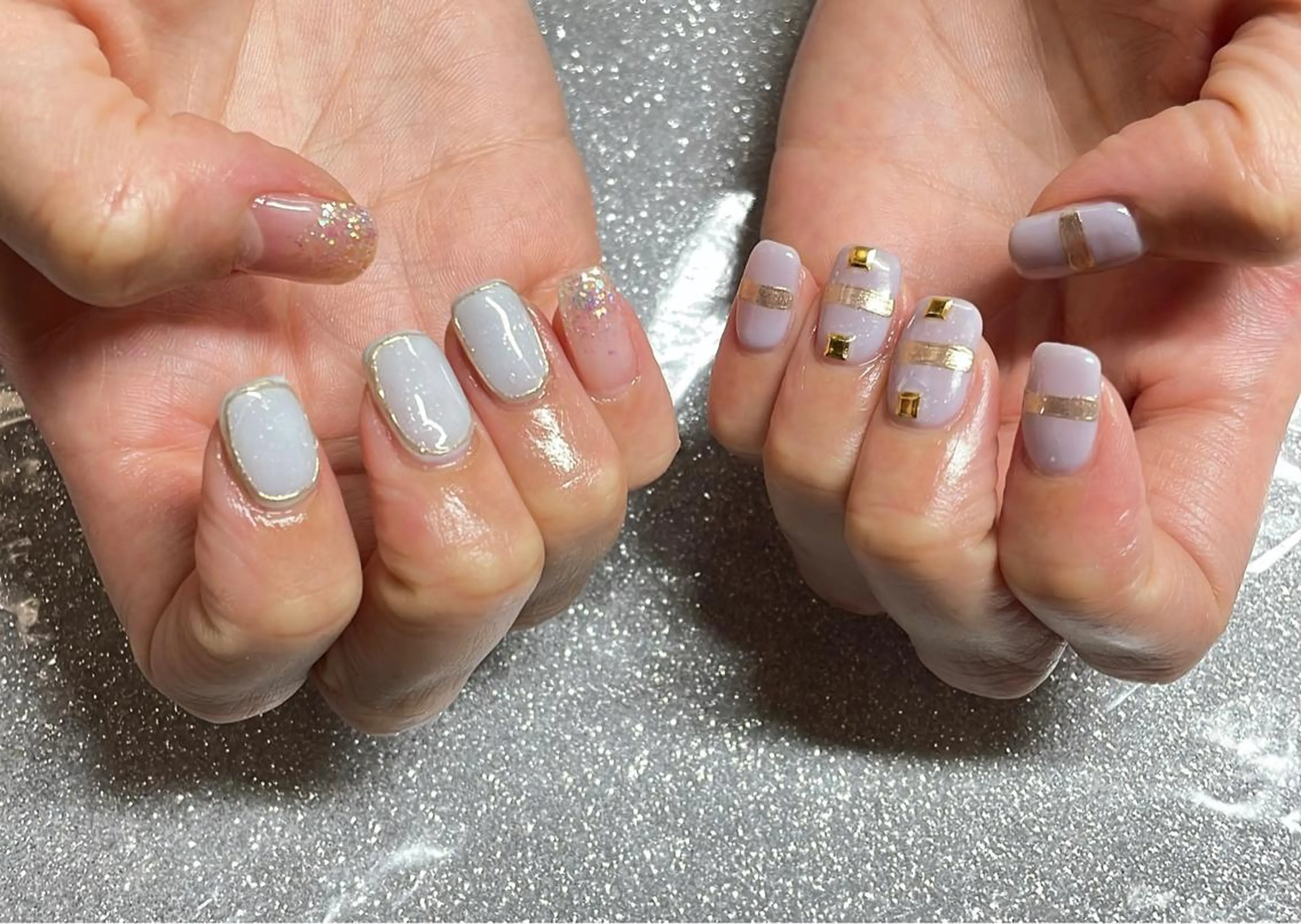 ネイル ハンドネイル VIERU 🌈🎀💖のネイルデザイン