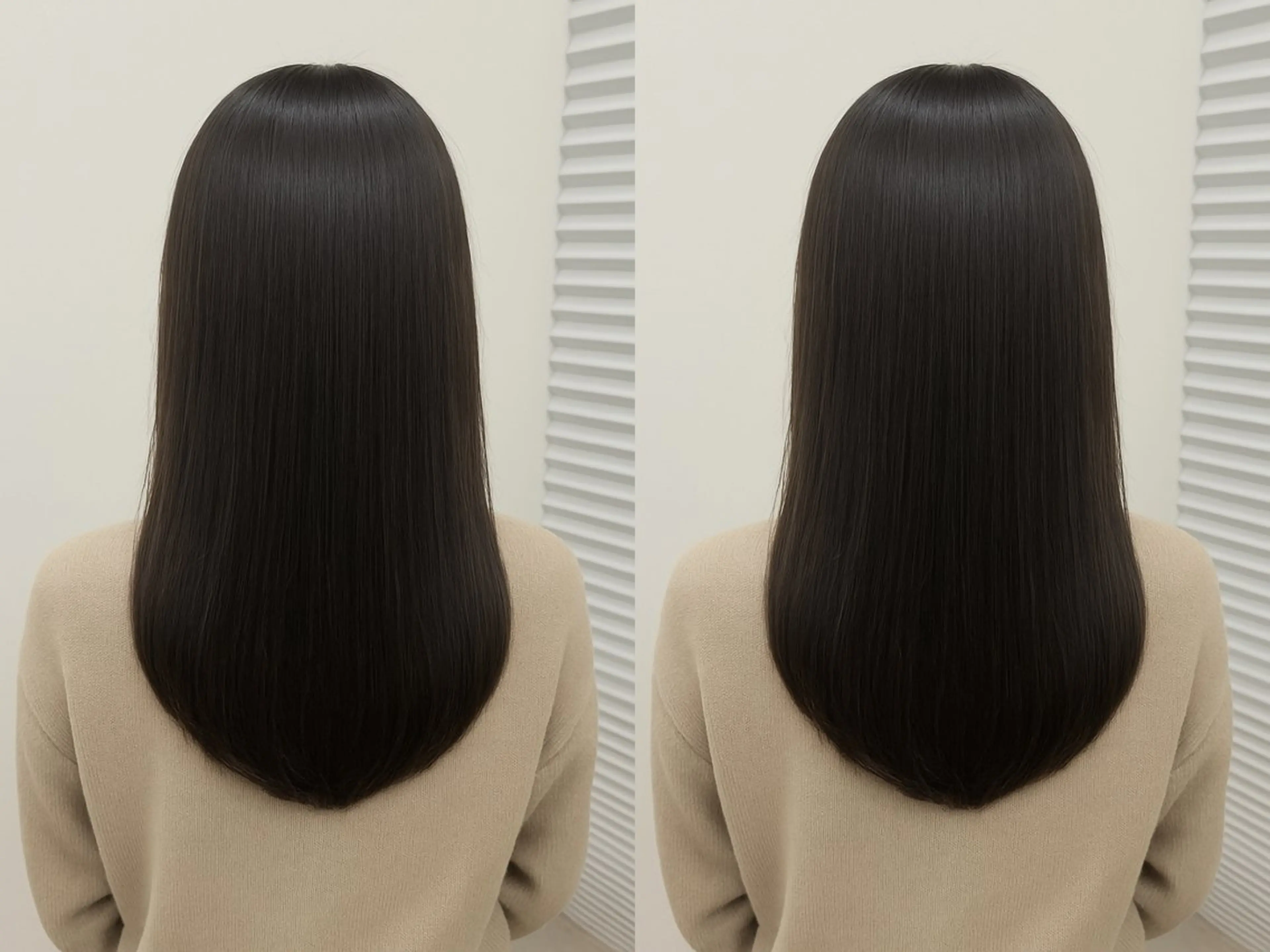 セミロング 【北千住】🌈韓国風 レイヤー✨小顔カットのヘアスタイル