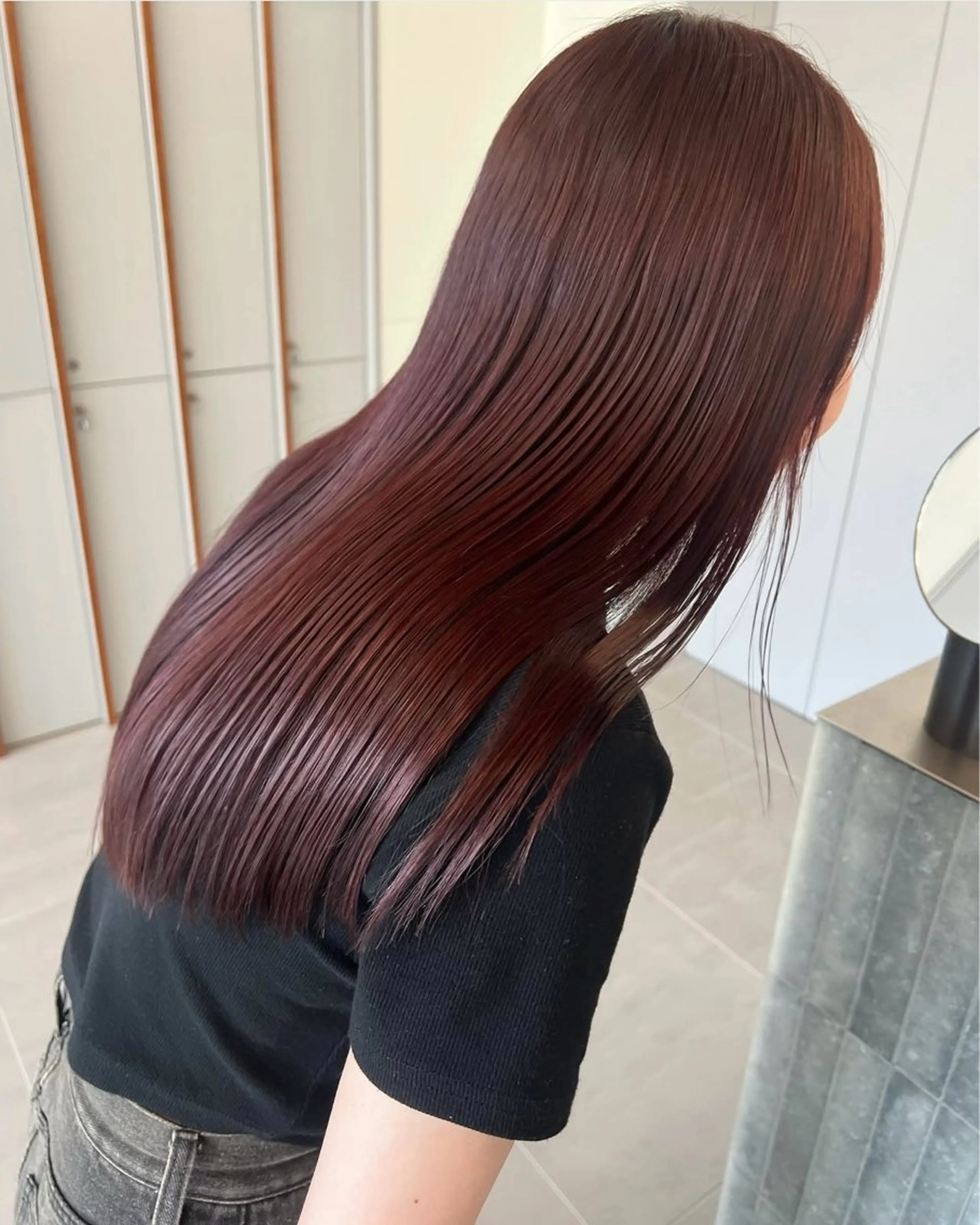 ロング カラー 透明感カラー カット ヘアカラー レイヤーカット/暖色 カラー/mao🎀のヘアスタイル