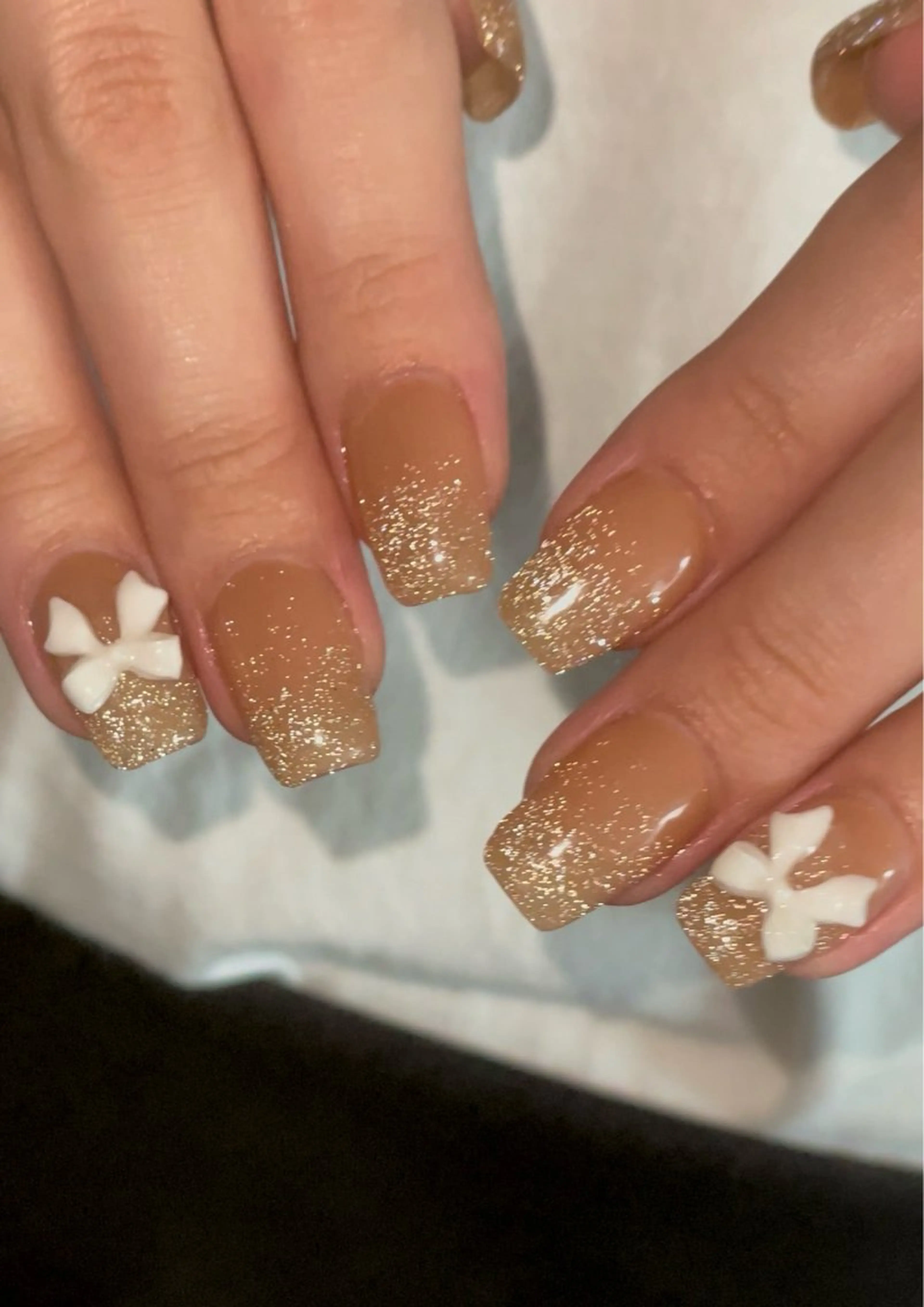 ネイル ラメ(グリッター) フットネイル Ri-e's nailのネイルデザイン