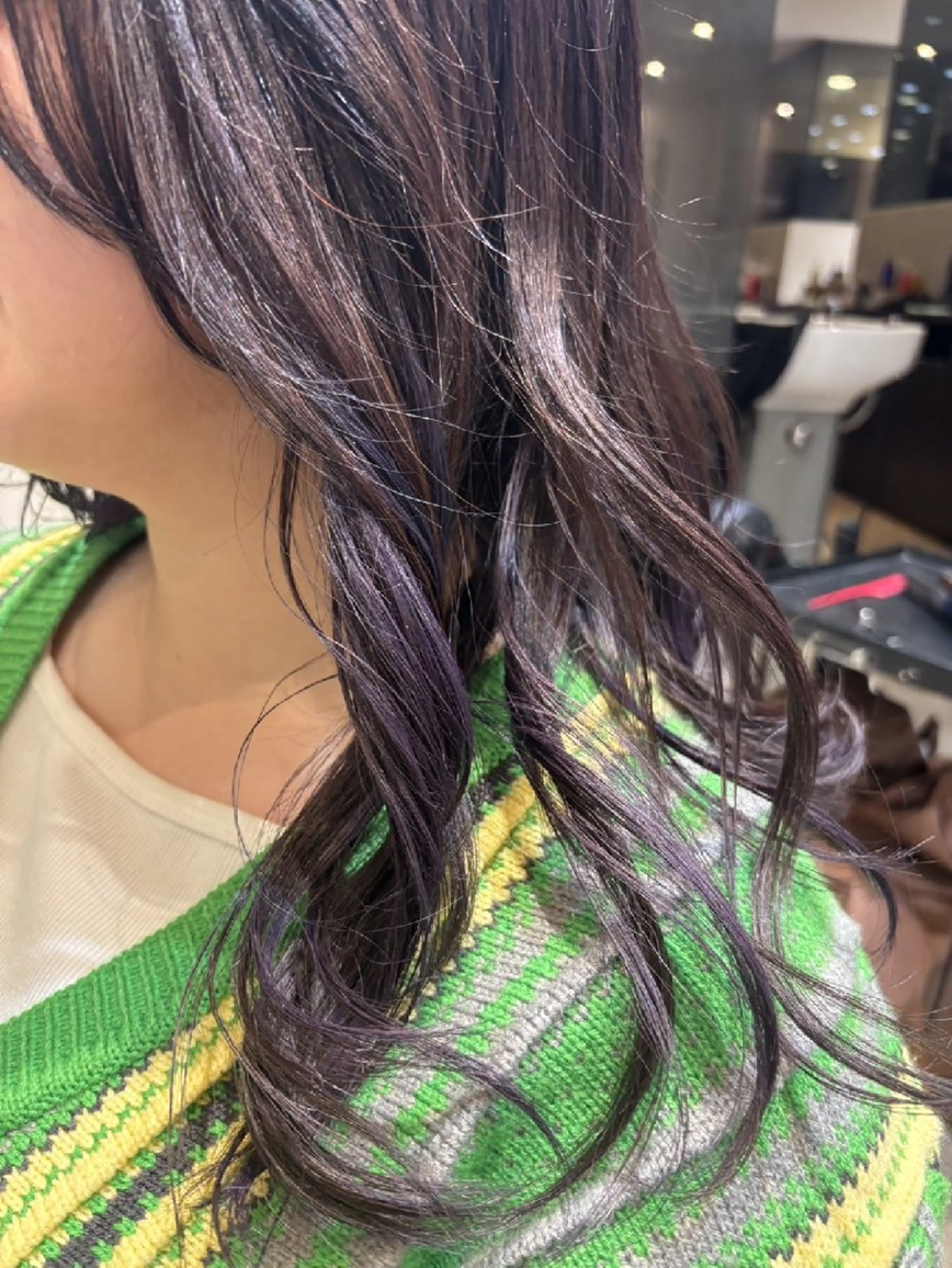 ロング カラー ヘアアレンジ チハル🌙 カラー🌙ヘアセットのヘアスタイル