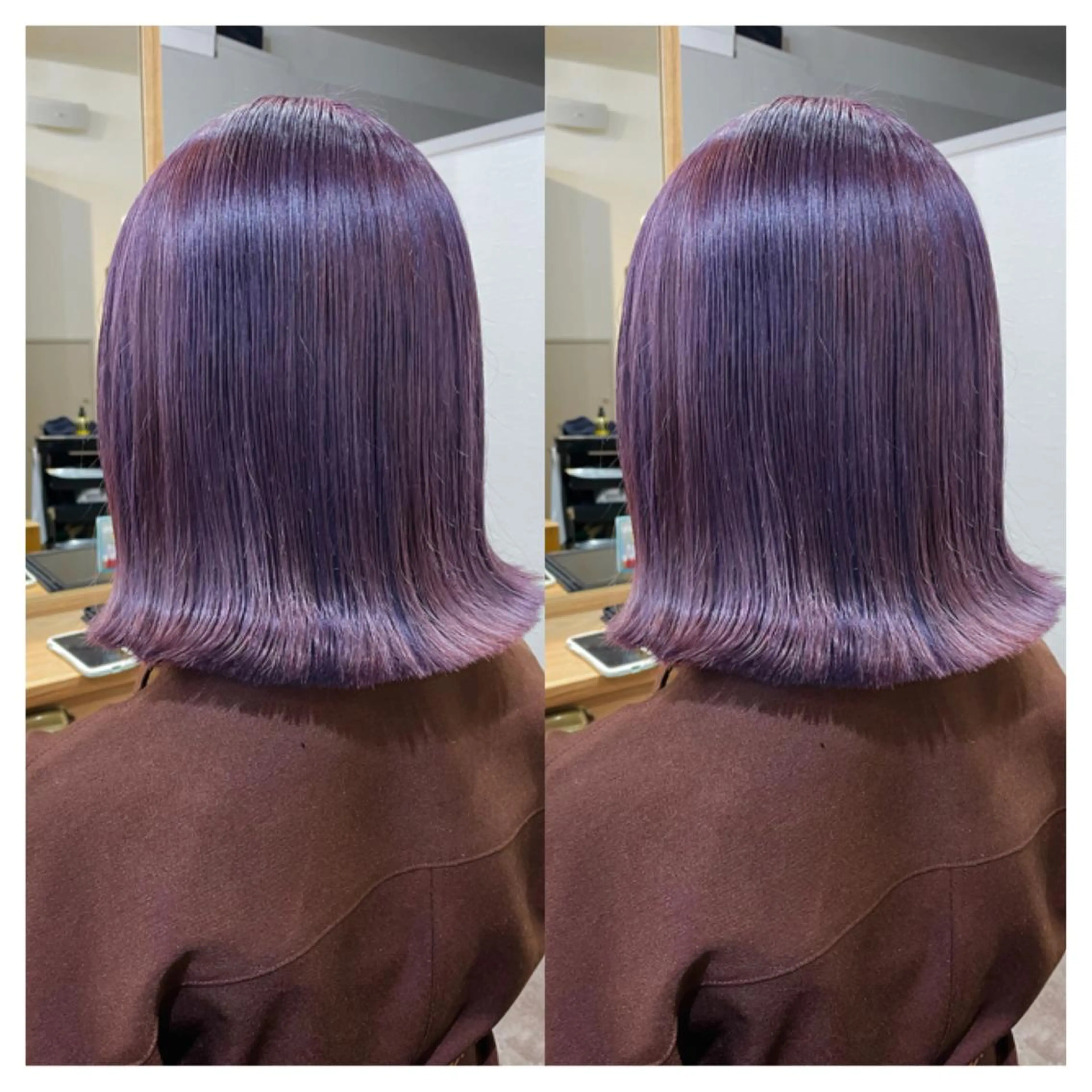 ミディアム カラー カット ヘアカラー トリートメント 村山 茉衣のヘアスタイル
