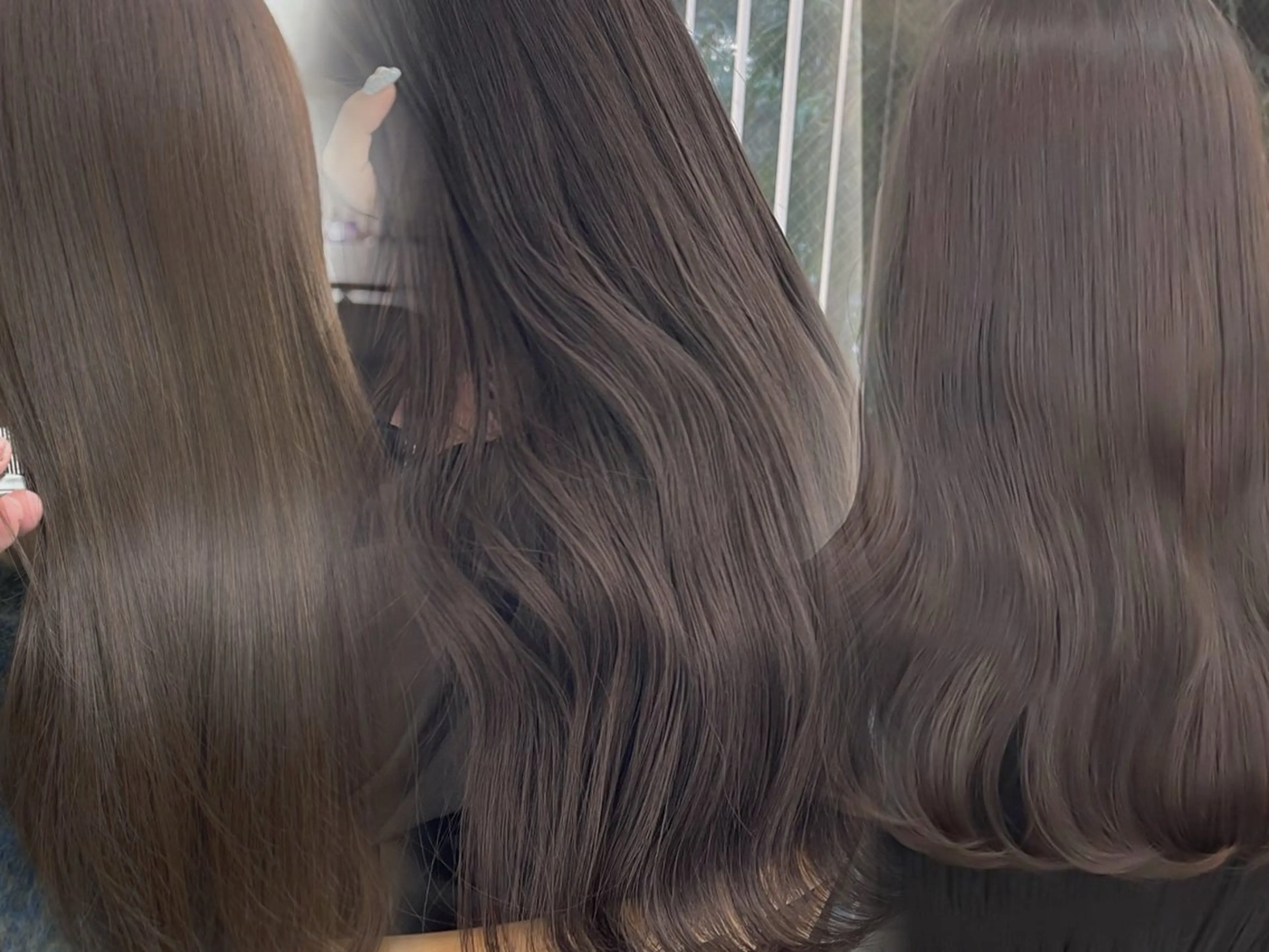 セミロング カラー ダブルカラー グレージュ カット ヘアカラー トリートメント 高橋大樹/グレージュ 透明感/髪質改善のヘアスタイル