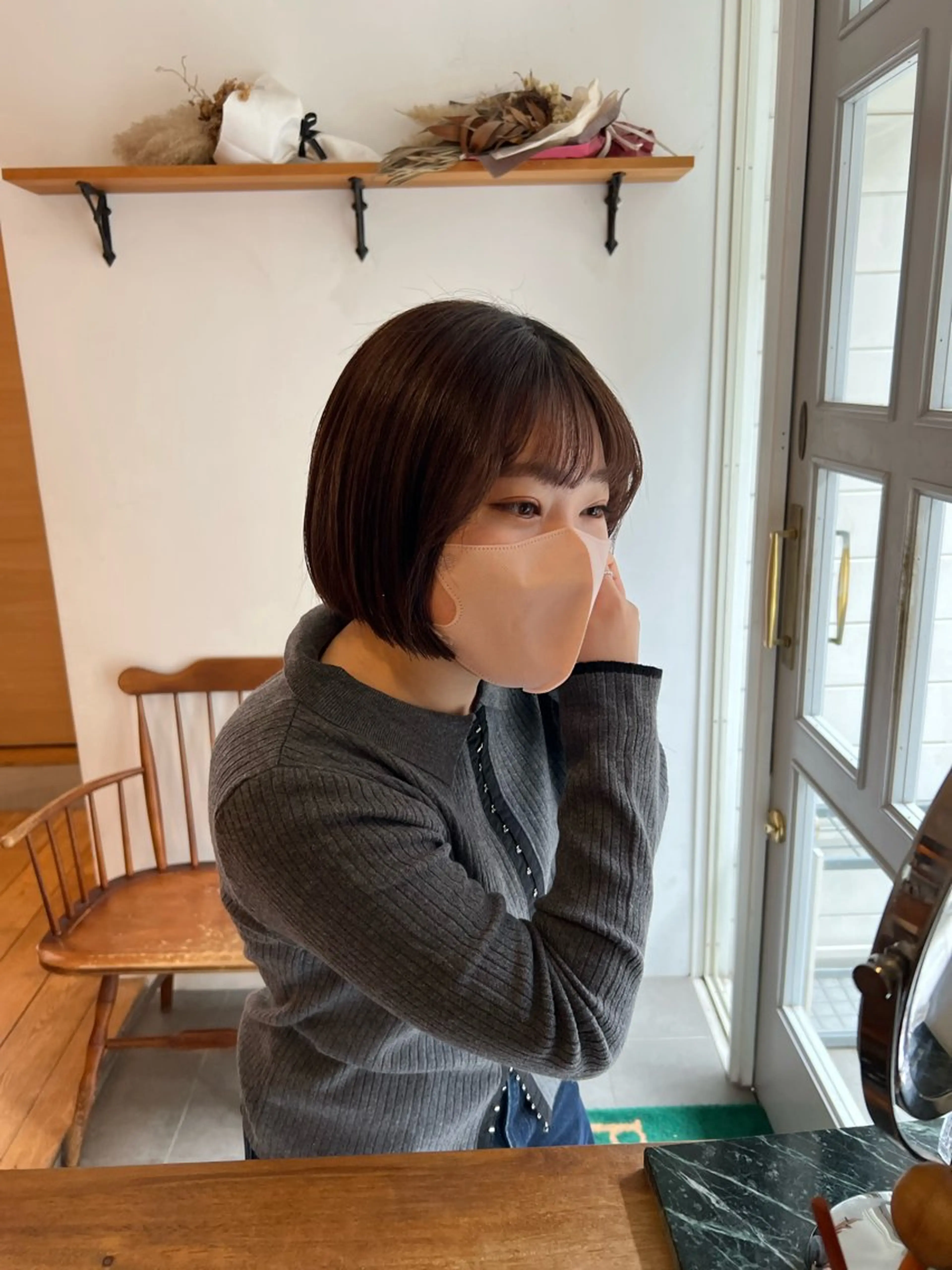 ショート ボブ カット ミディアムレイヤー/ 艶カラー🎀　emiのヘアスタイル