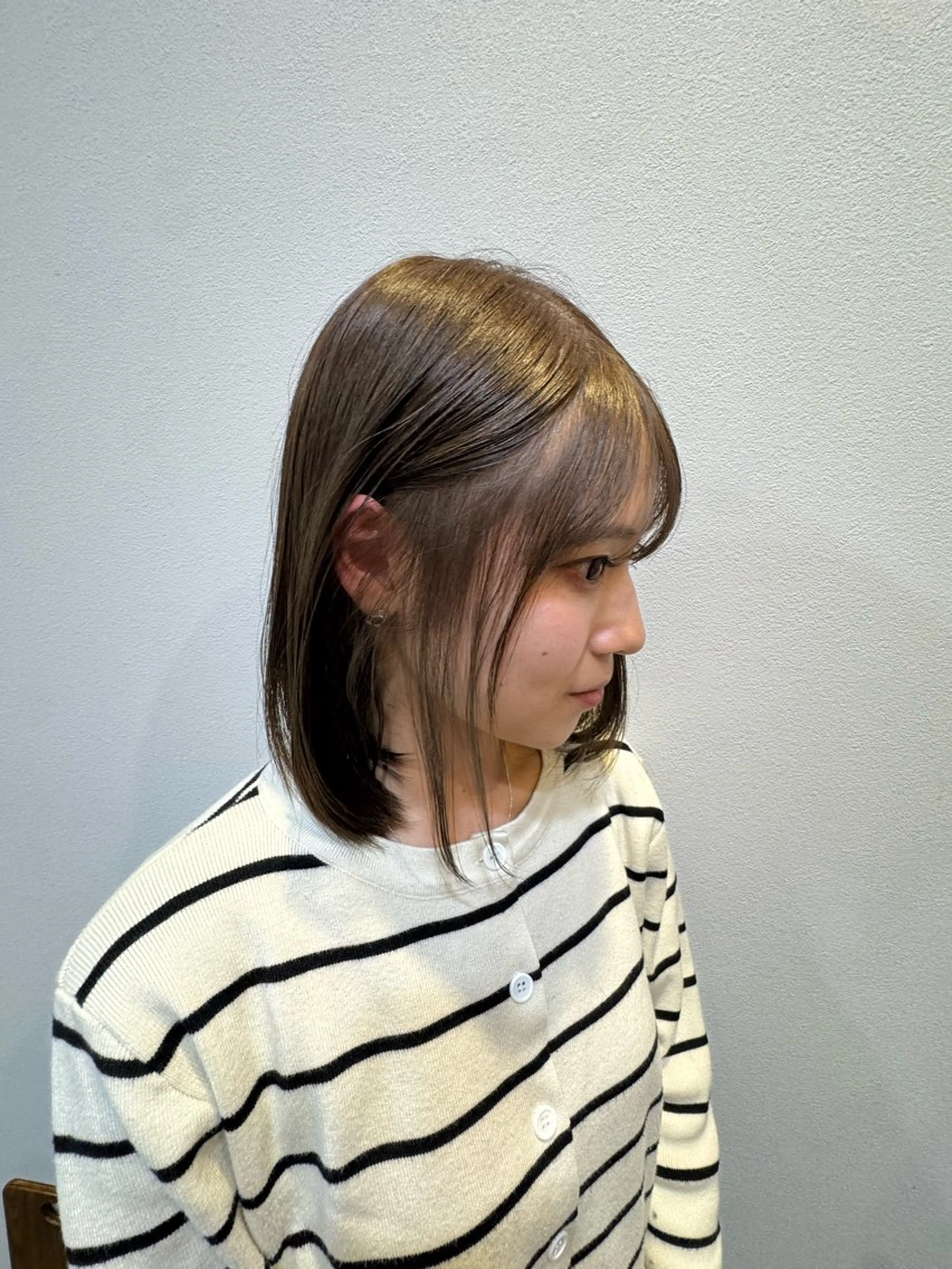 ミディアム 玉井 楓果のヘアスタイル