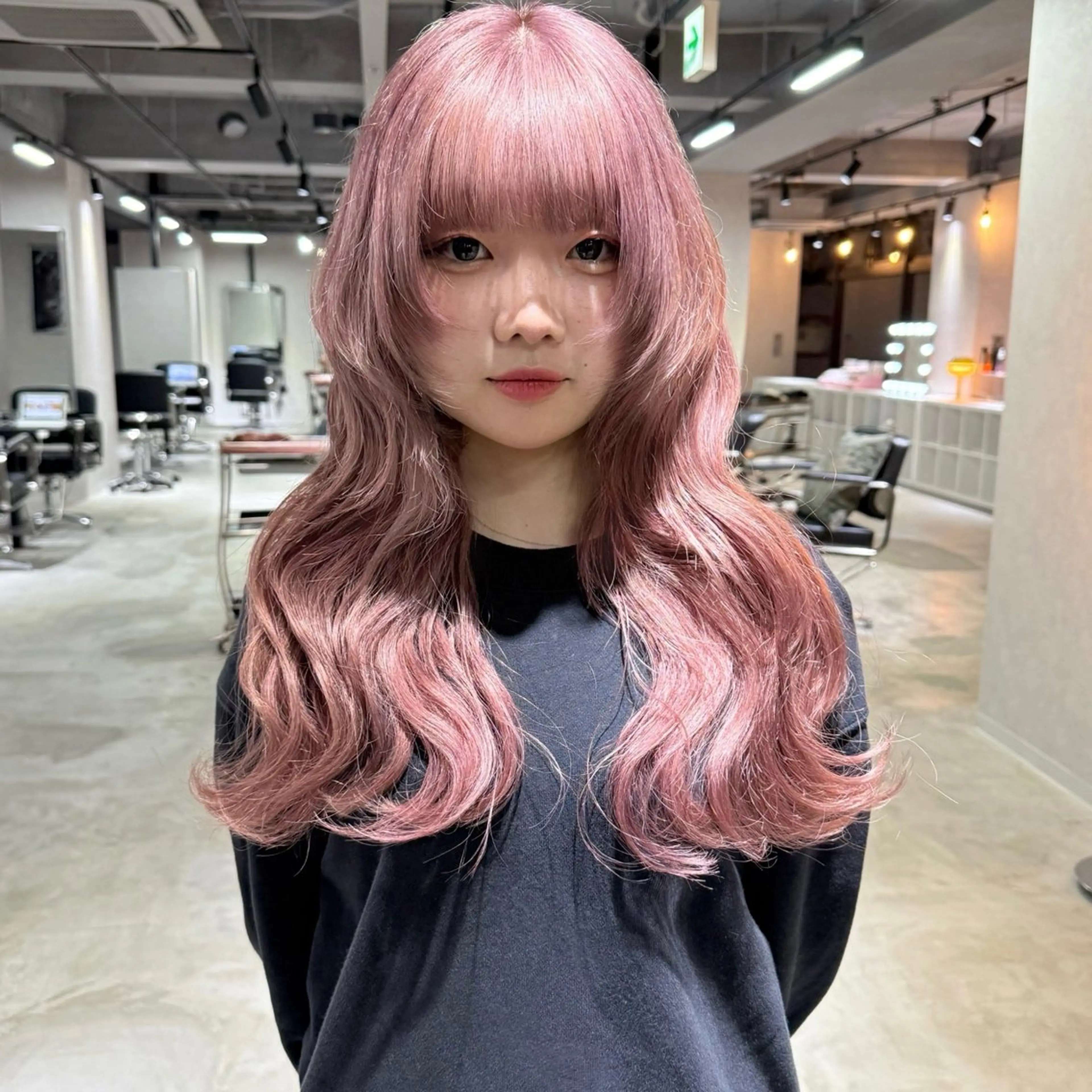 ロング カラー ベージュカラー ピンクカラー ピンクベージュ レイヤーカット 🎀ミルクティー/暖 色×レイヤー/マリアのヘアスタイル