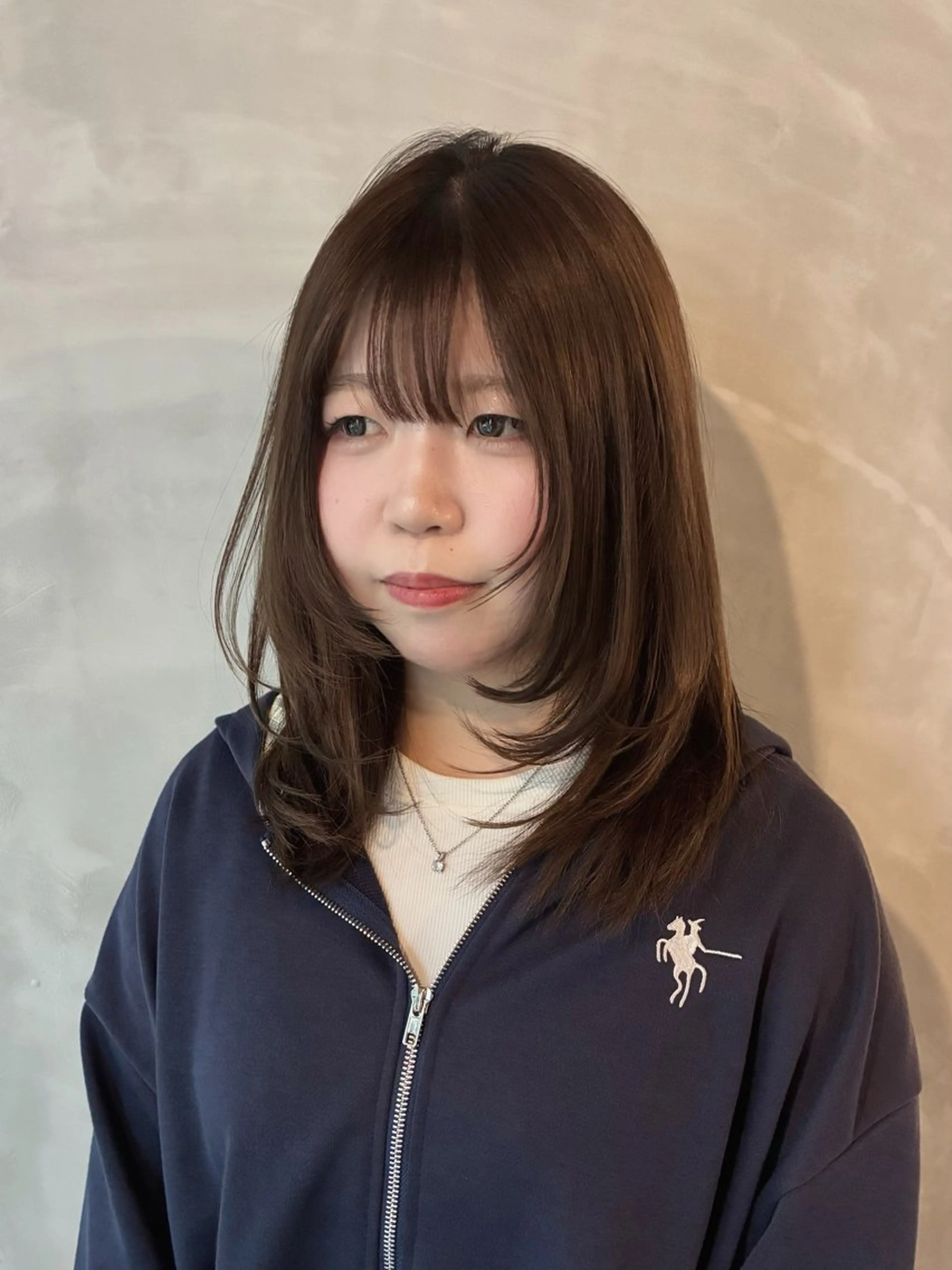 セミロング レイヤーカット 似合わせカット カット ヘアカラー トリートメント 「似合わせ/髪質改善 《ワタル》」のヘアスタイル