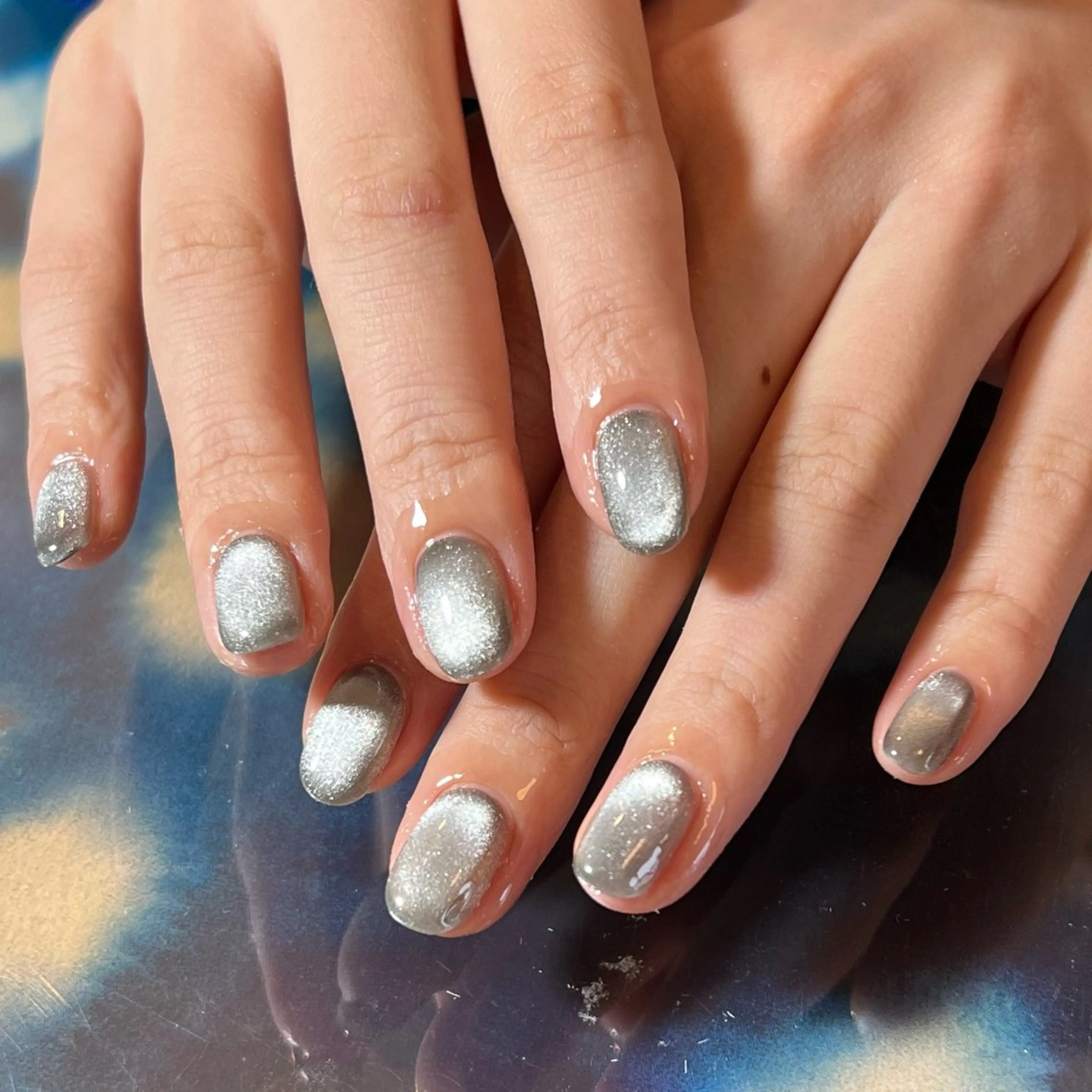 simple design🌛 mirror one color / magnet one color【オフなし】の写真