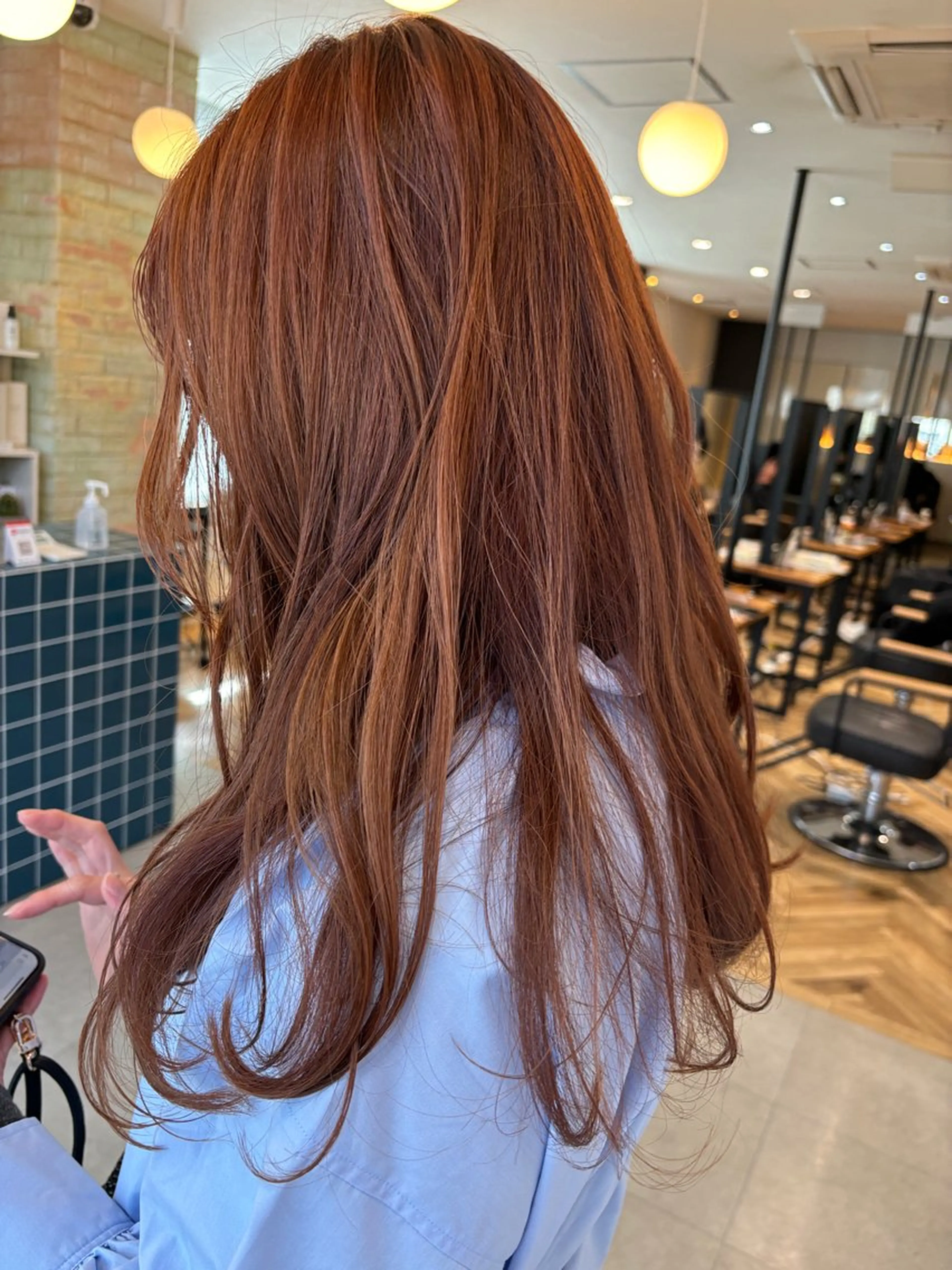 ロング カラー ブリーチ ダブルカラー ブリーチなしカラー 増井 彩乃のヘアスタイル