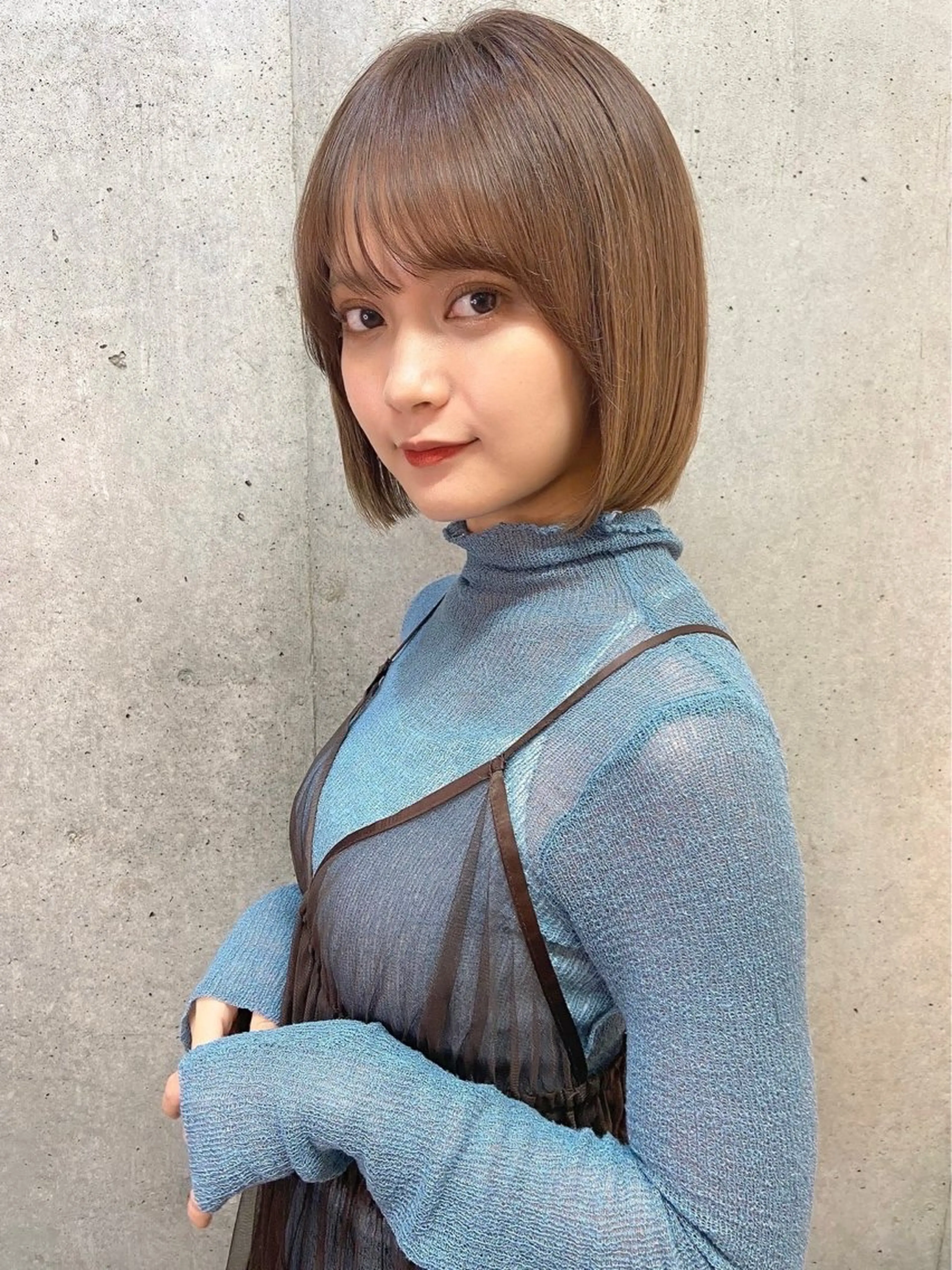 ショート アッシュ ヘアカラー 🫧岡野/透明感🍃 /髪質改善🫧のヘアスタイル