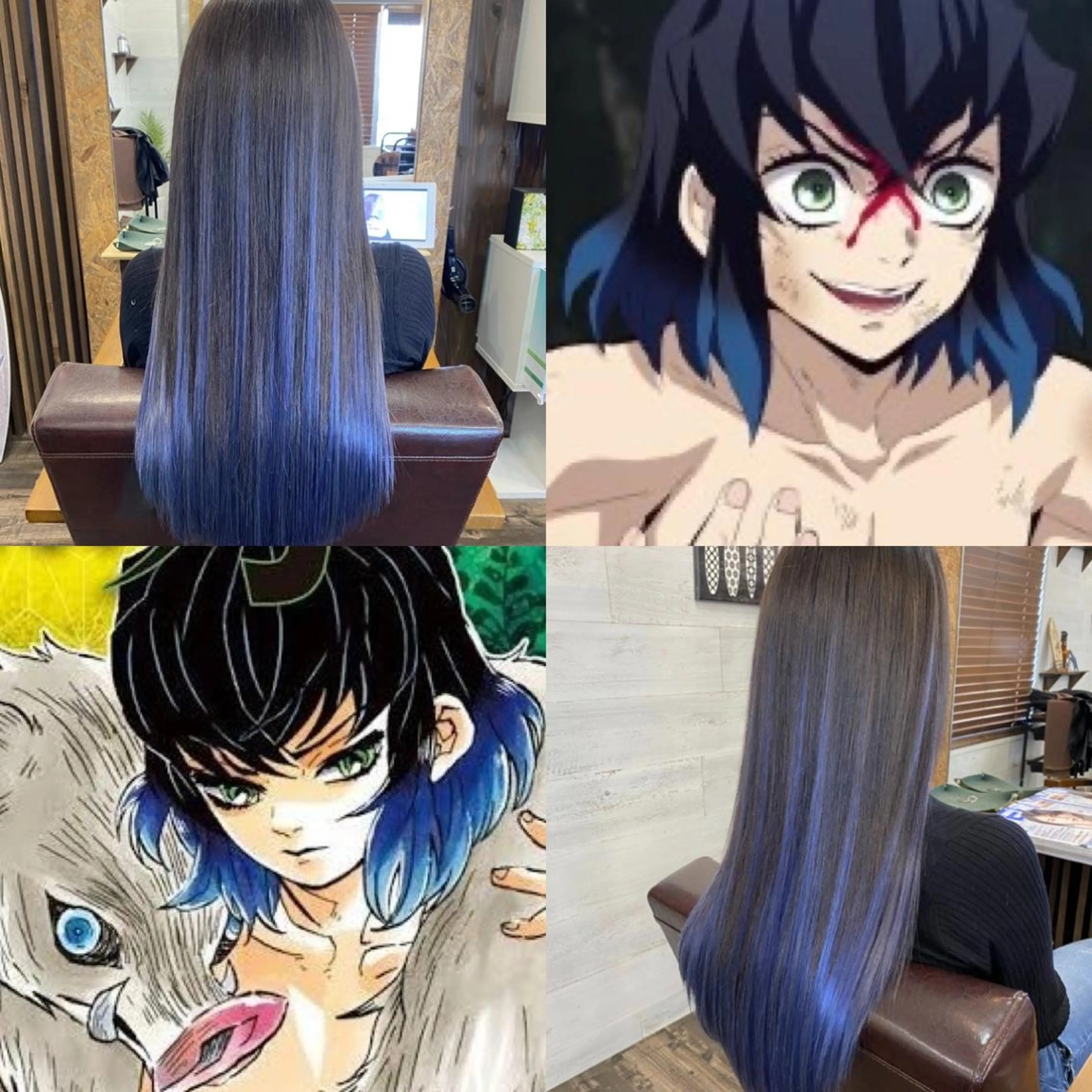 ロング カラー ✯カラー&編み込み エクステ✯池田智博✯のヘアスタイル