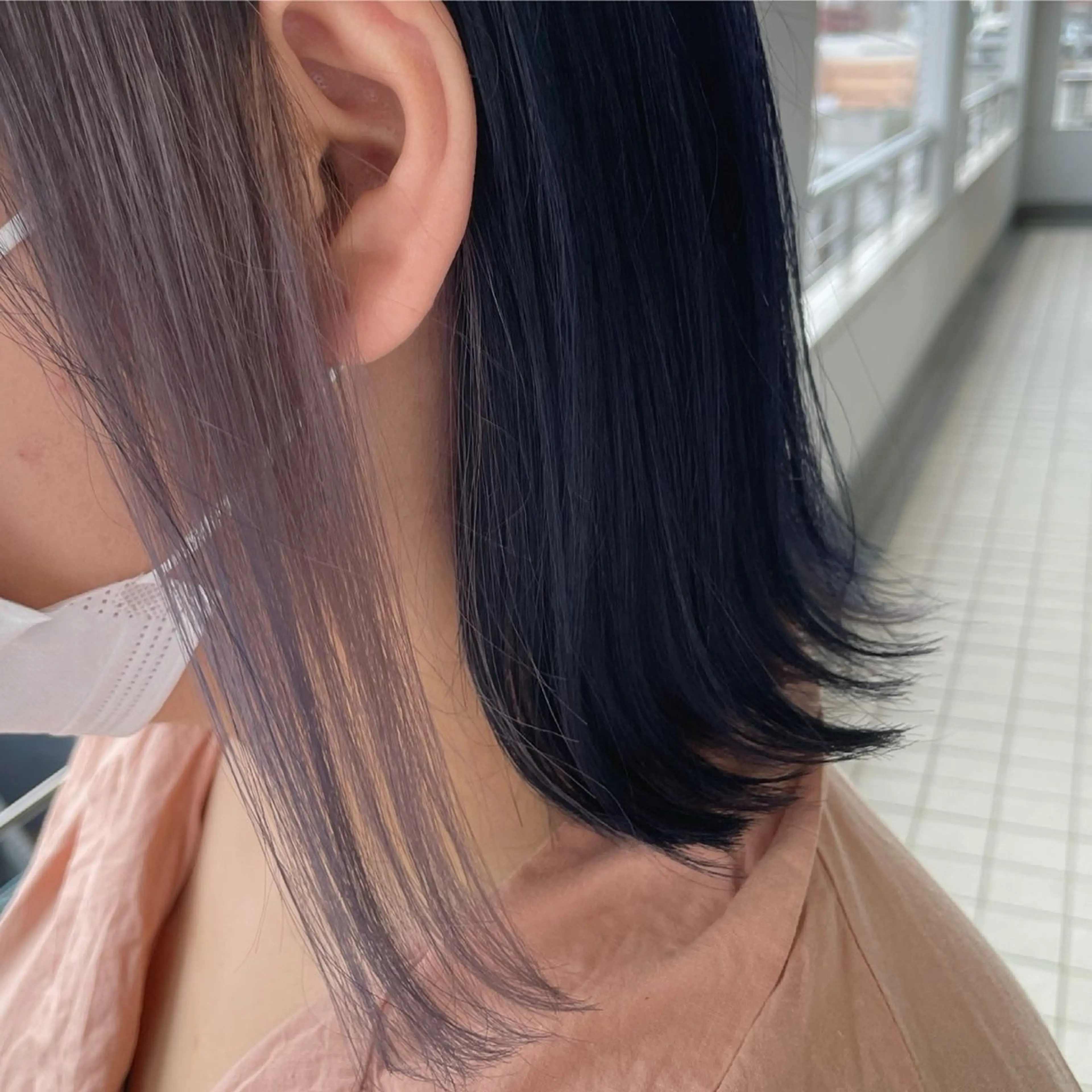 ミディアム カラー ヘアカラー 🫧✨️‪榎宮秀 透明感 ハイトーンのヘアスタイル
