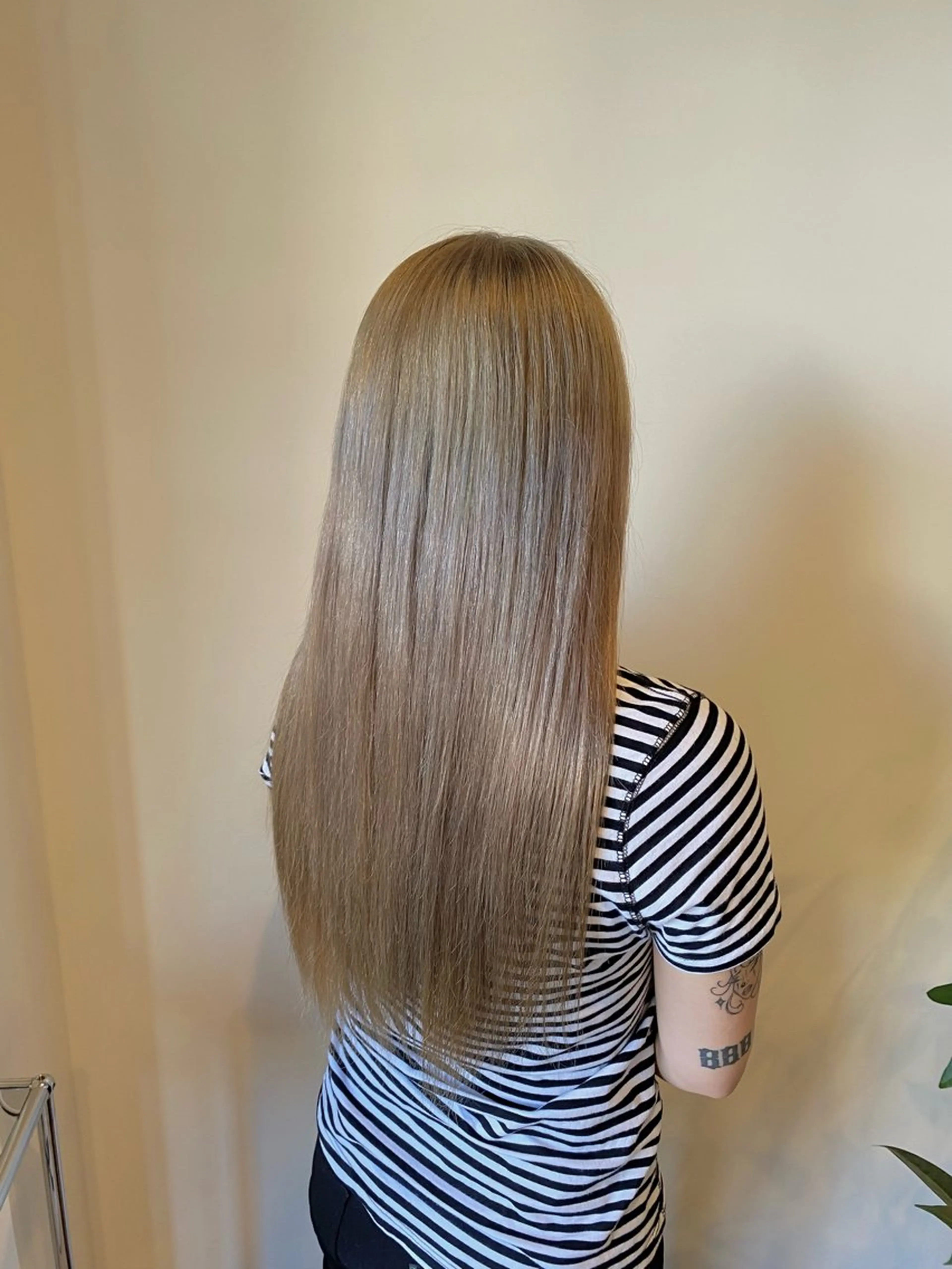 ロング カラー ベージュカラー ホワイトベージュ ヘアカラー Ludwig AIRIのヘアスタイル