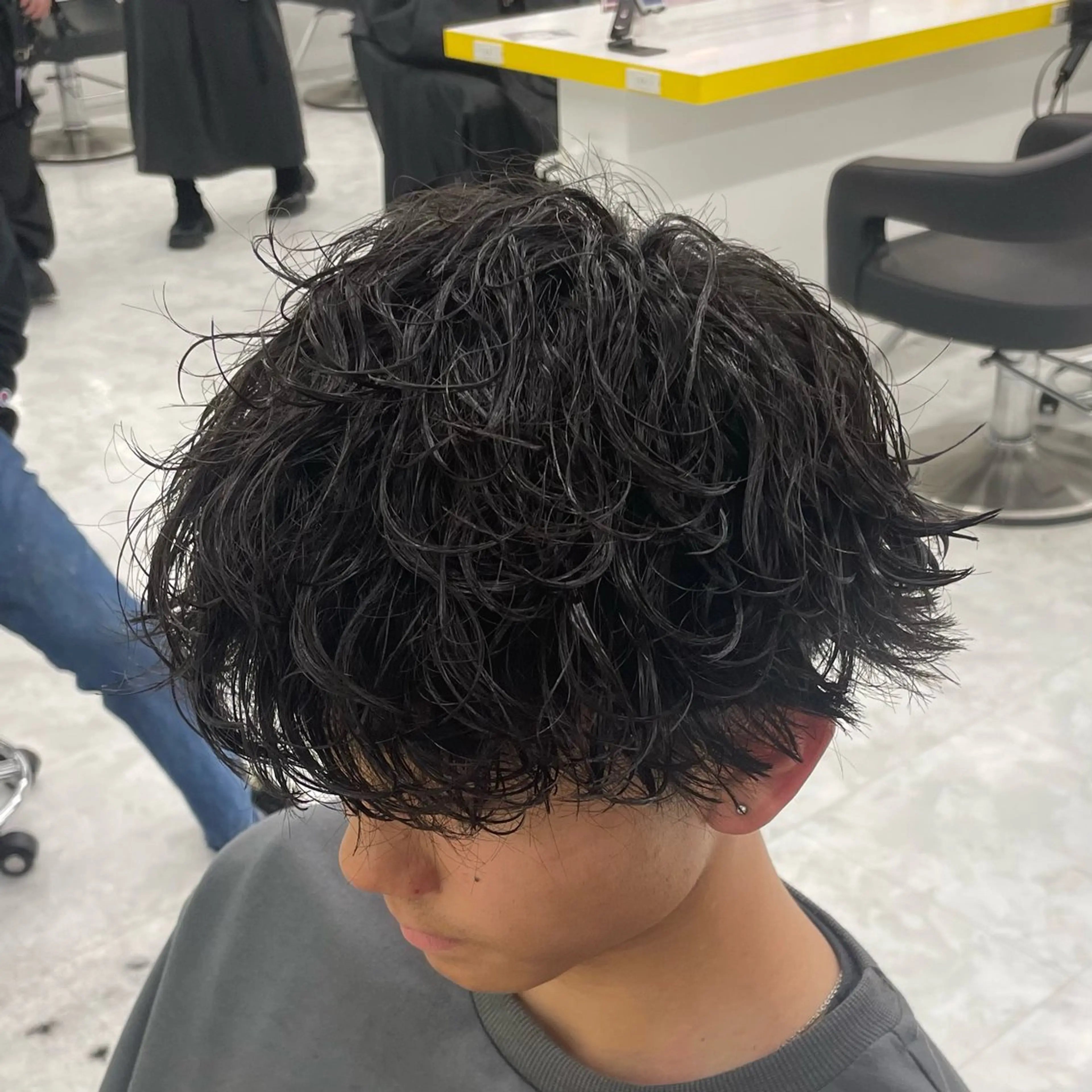 パーマ メンズ 🦋色落ち綺麗カラー メンズYUZU🦋‪のヘアスタイル