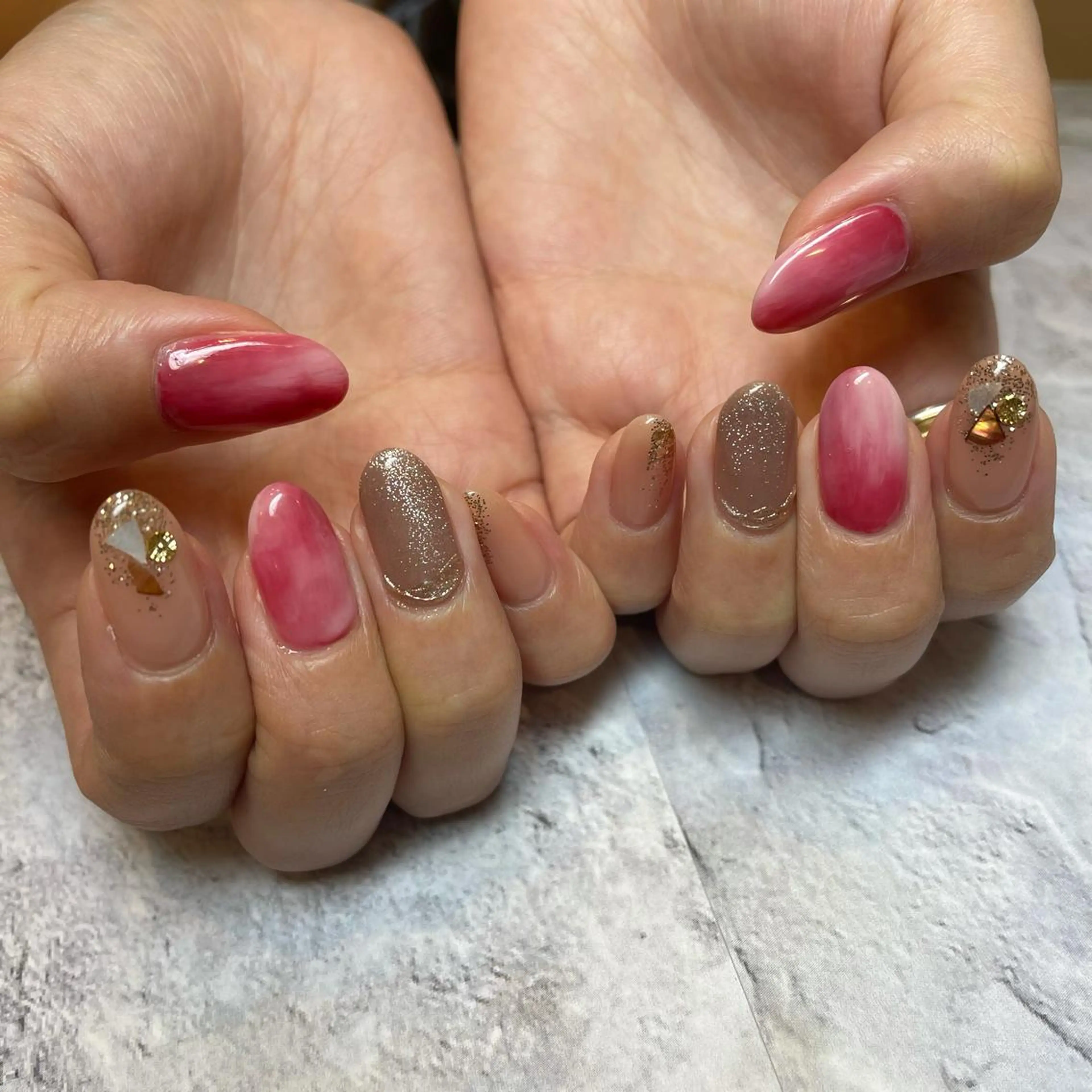 ネイル シンプルネイル SOL　nail イマナカのネイルデザイン