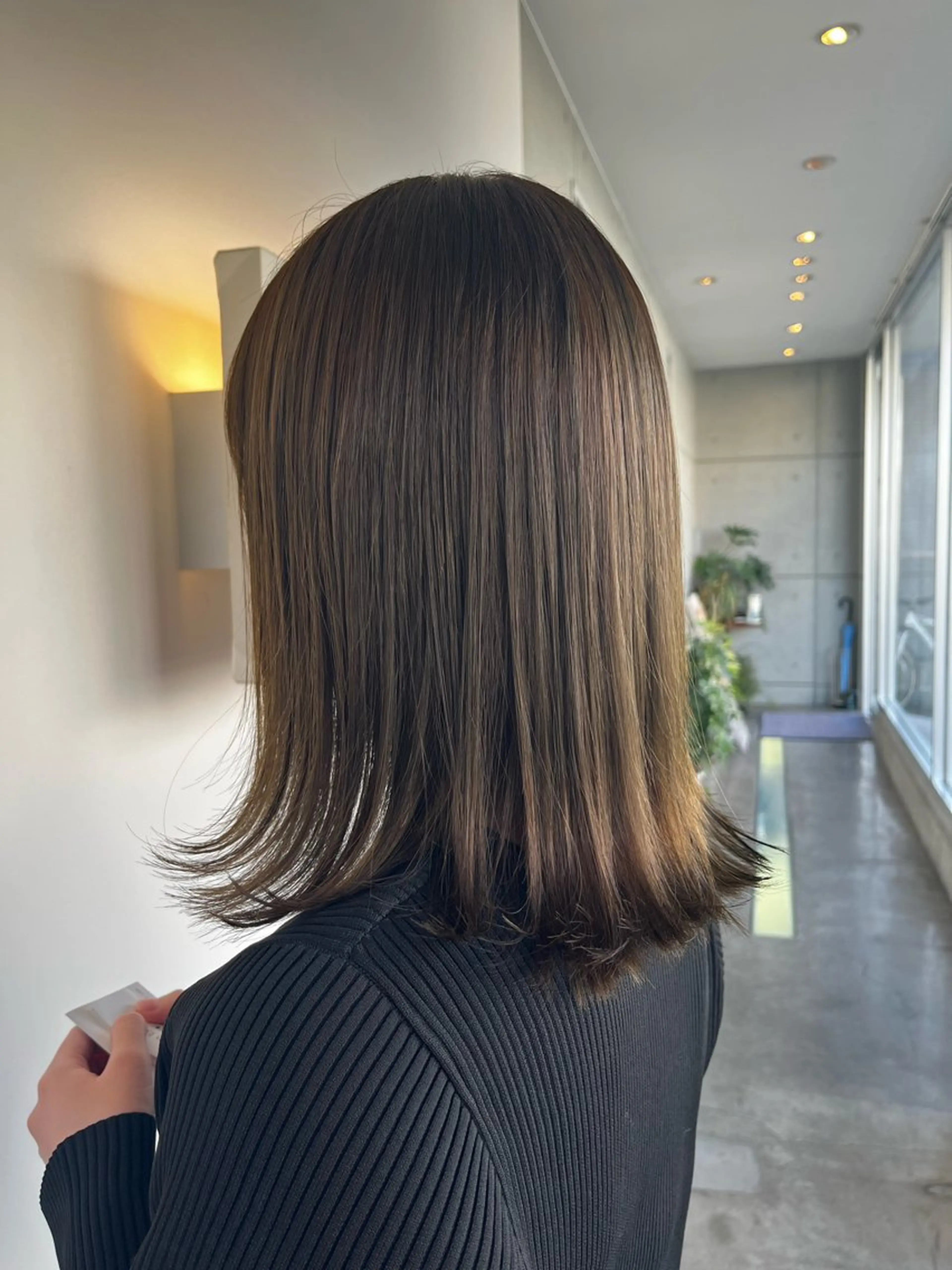ミディアム おせ ちさとのヘアスタイル