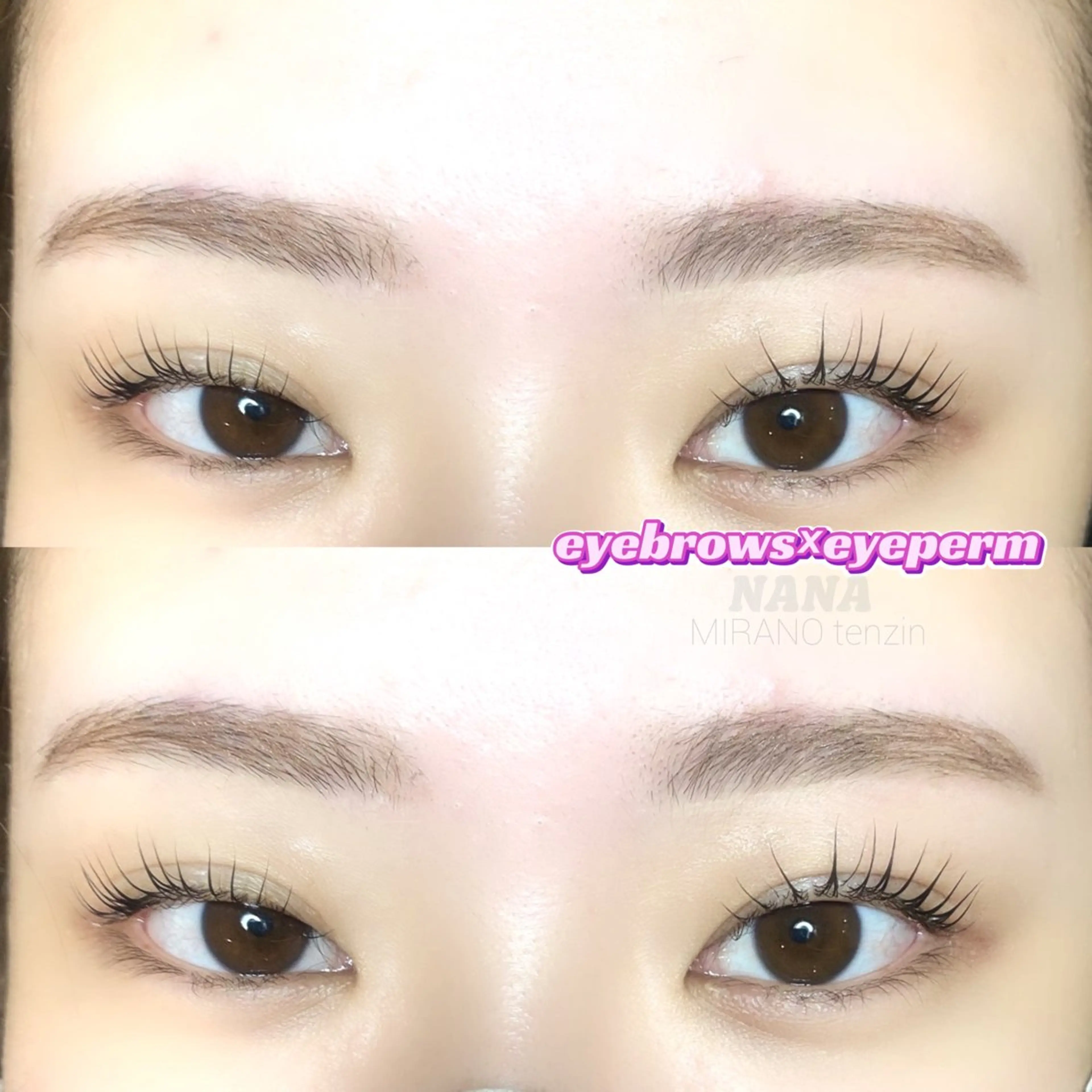 マツエク・マツパ パリジェンヌラッシュリフト 𝘒𝘈𝘌𝘋𝘌 天神𝘕𝘈𝘕𝘈のマツエク・マツパデザイン