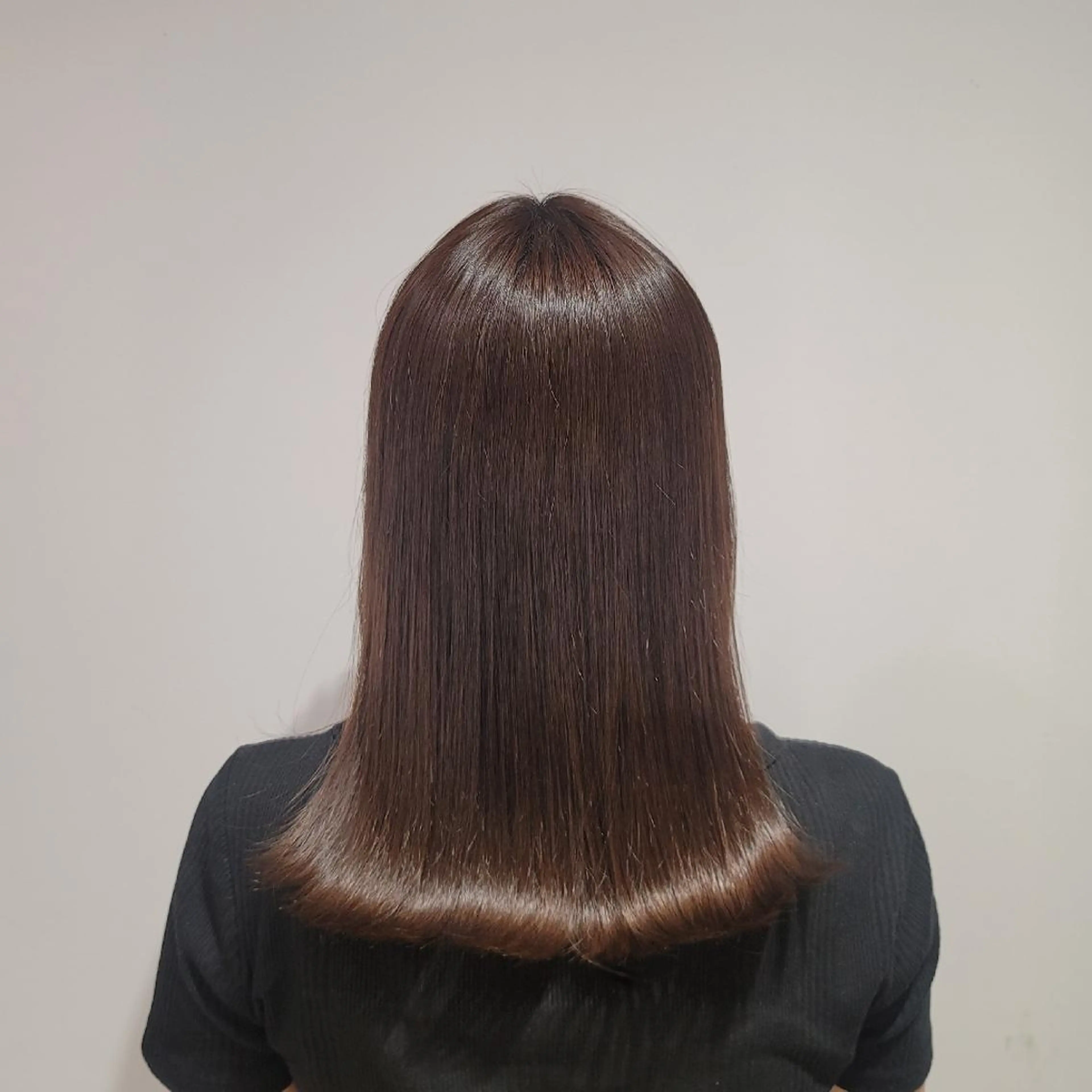 ミディアム カラー カットモデル/ セット/宮里心香のヘアスタイル