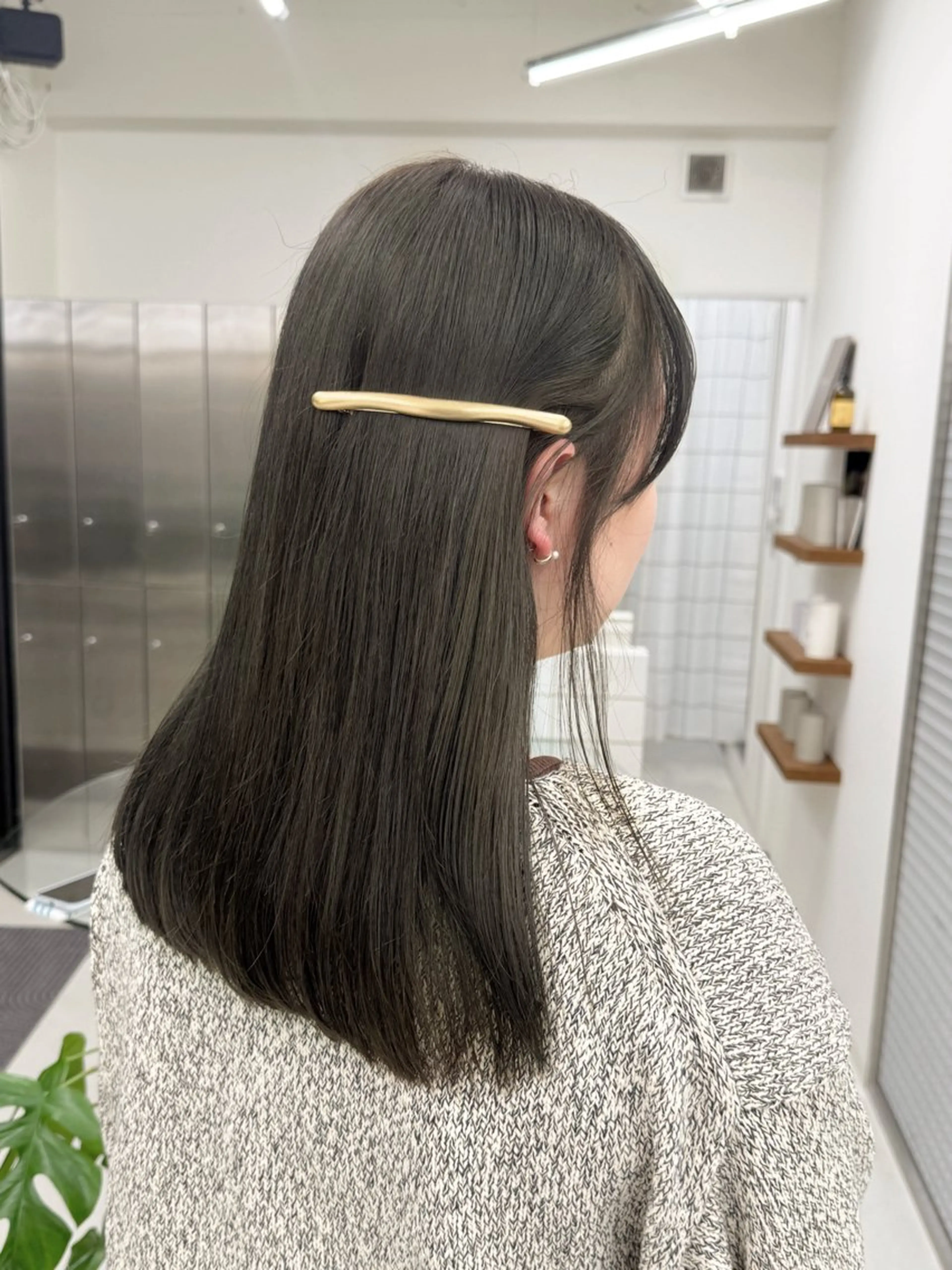 セミロング カラー ヘアセット 表参道🌿赤み消し カラー/チナツのヘアスタイル