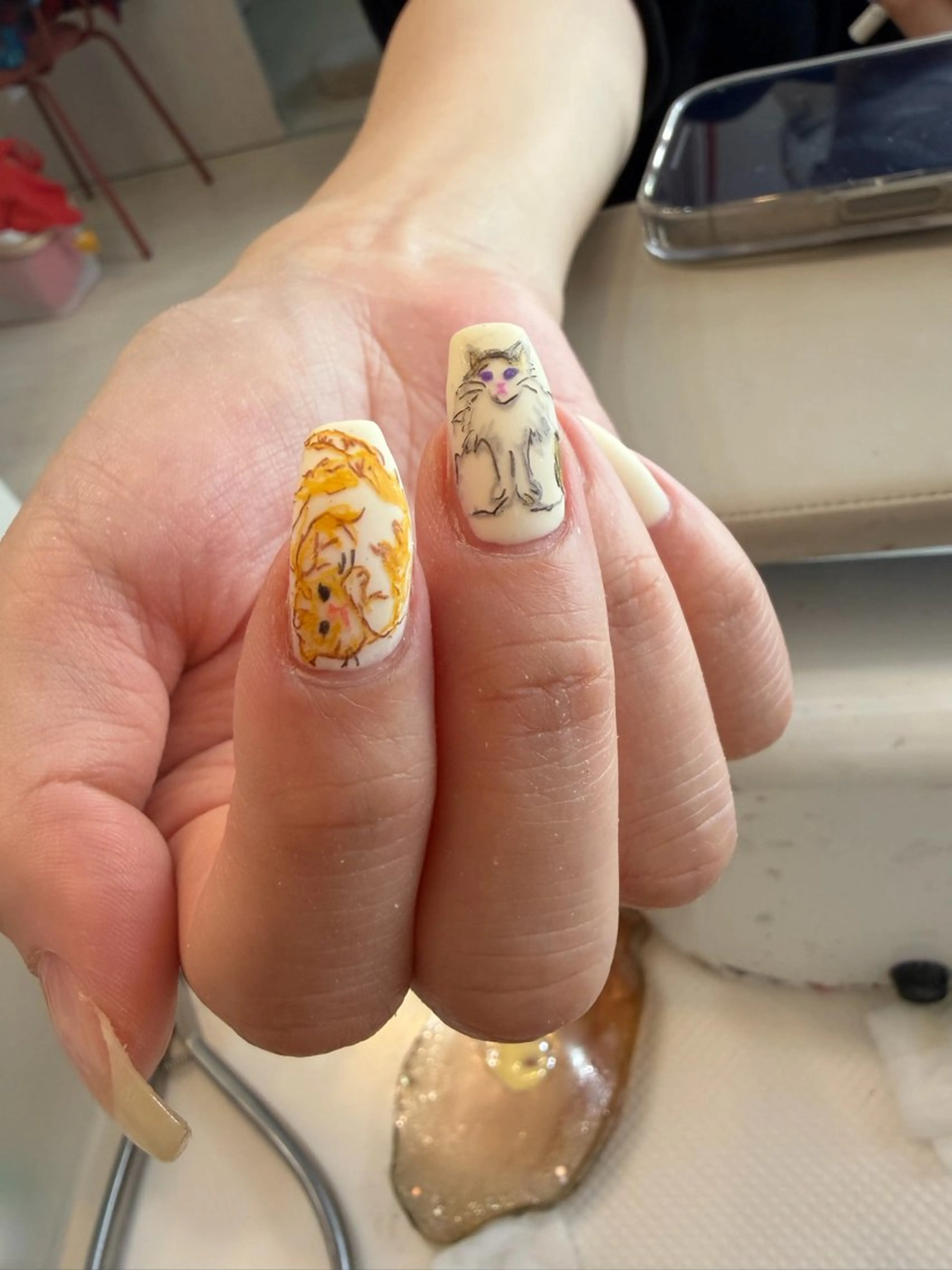 ネイル 《カメレオン》 西田美輝のヘアスタイル