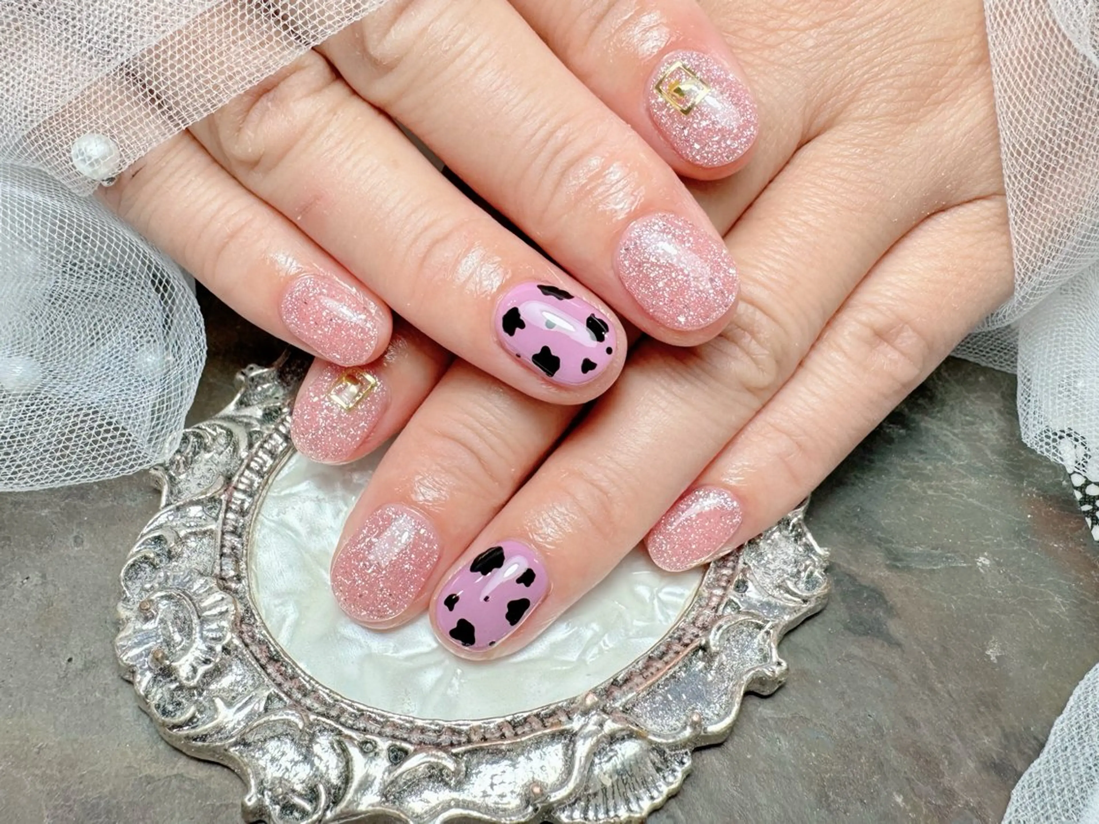 ネイル ハンドネイル マジック ミラーのネイルデザイン