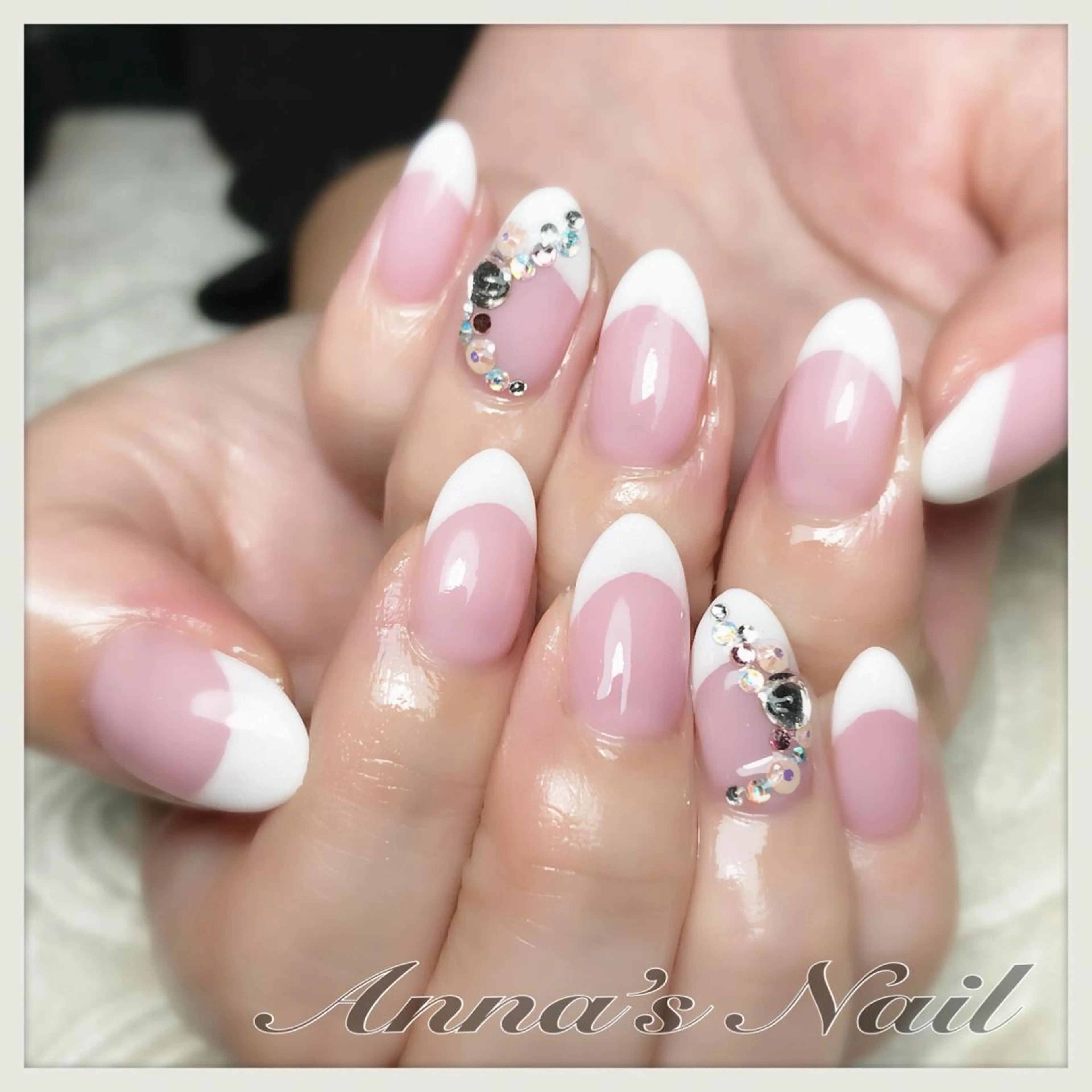 ネイル フレンチネイル 清口 杏奈のネイルデザイン