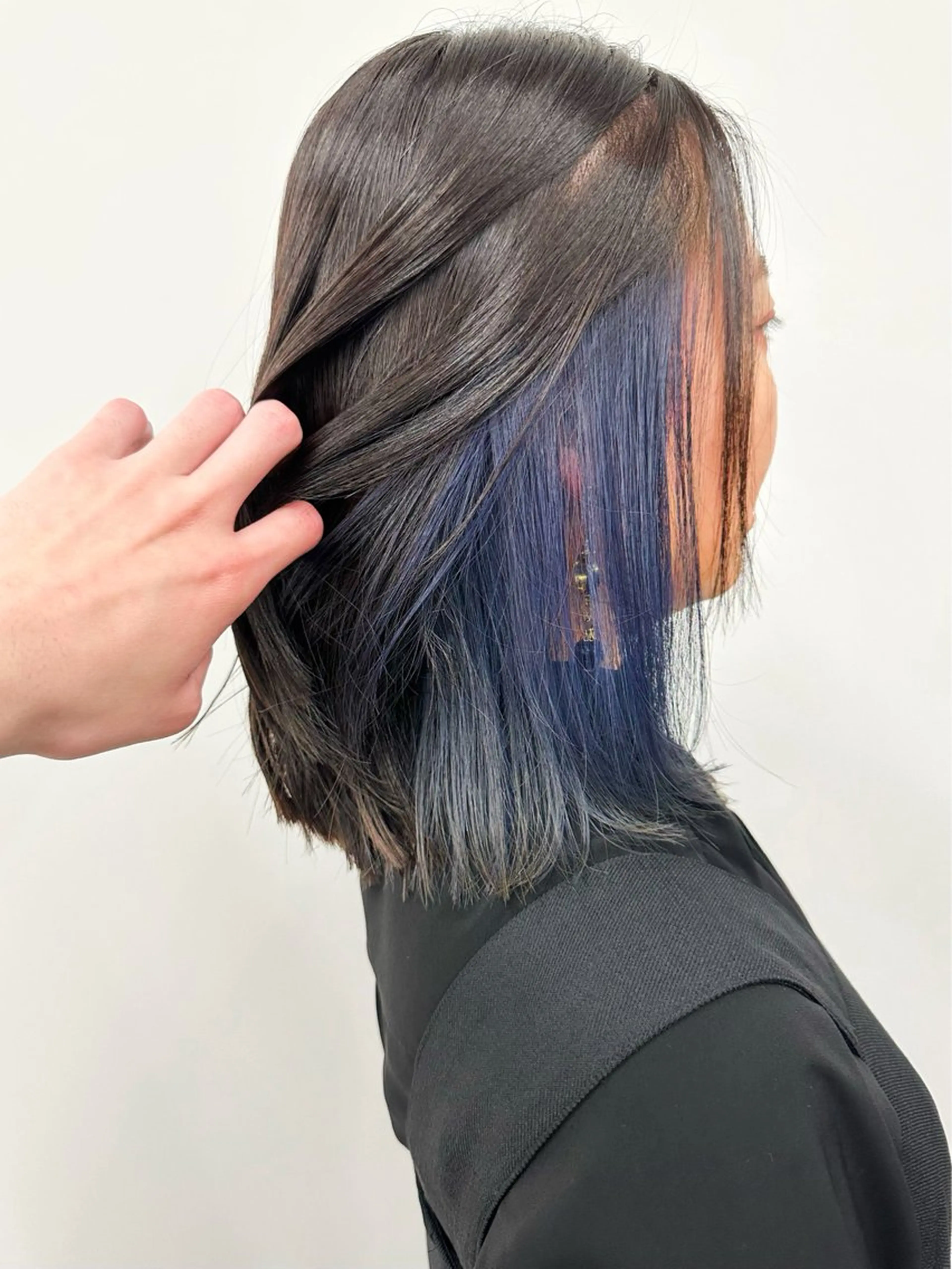 セミロング カラー カット ヘッドスパ ボブ/ゆるふわ ボブパーマ/とういのヘアスタイル