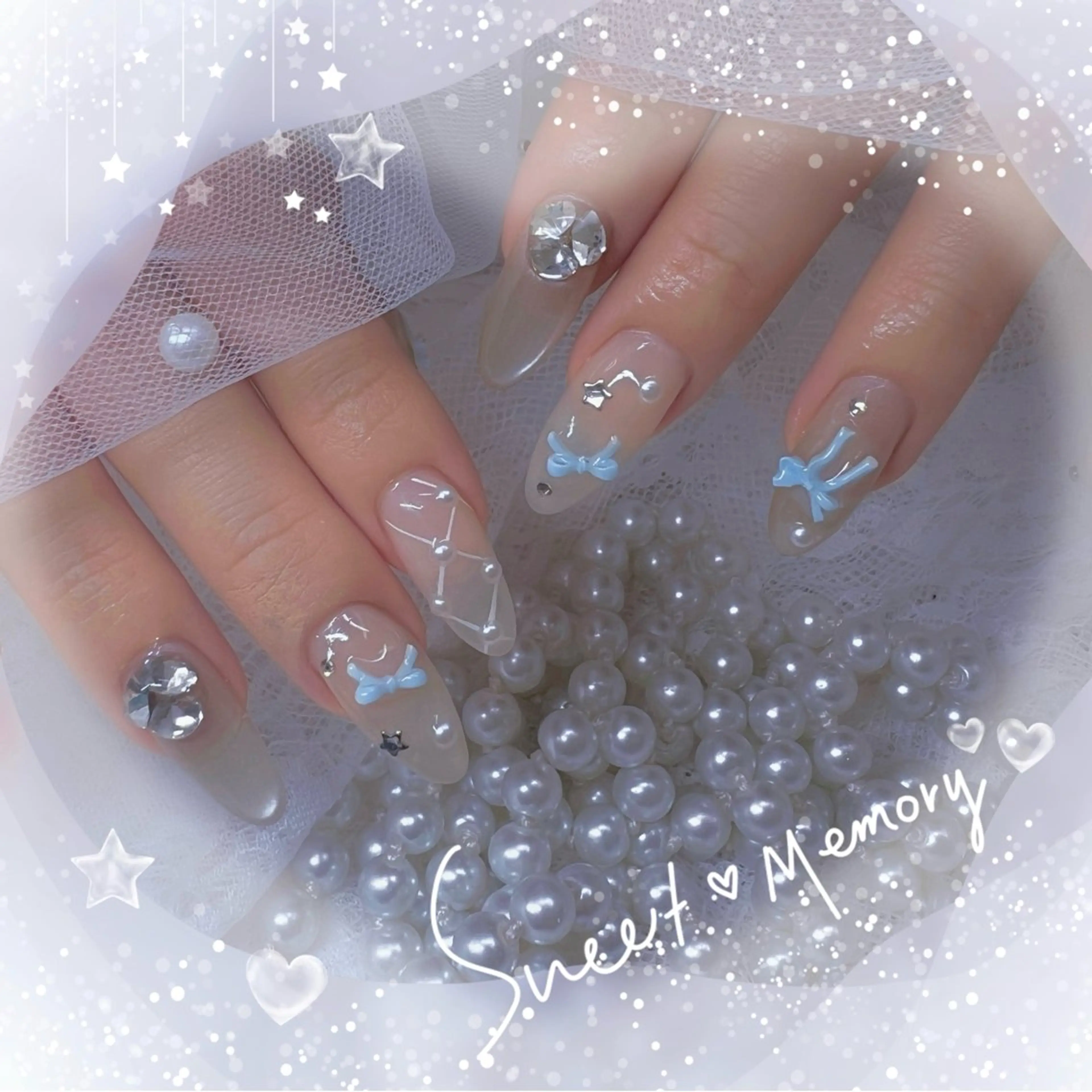 ネイル チークネイル フレンチネイル ガーリー ガラスフレンチ グラデーション ハンドネイル ハンドケア Chill Nailsalonのネイルデザイン