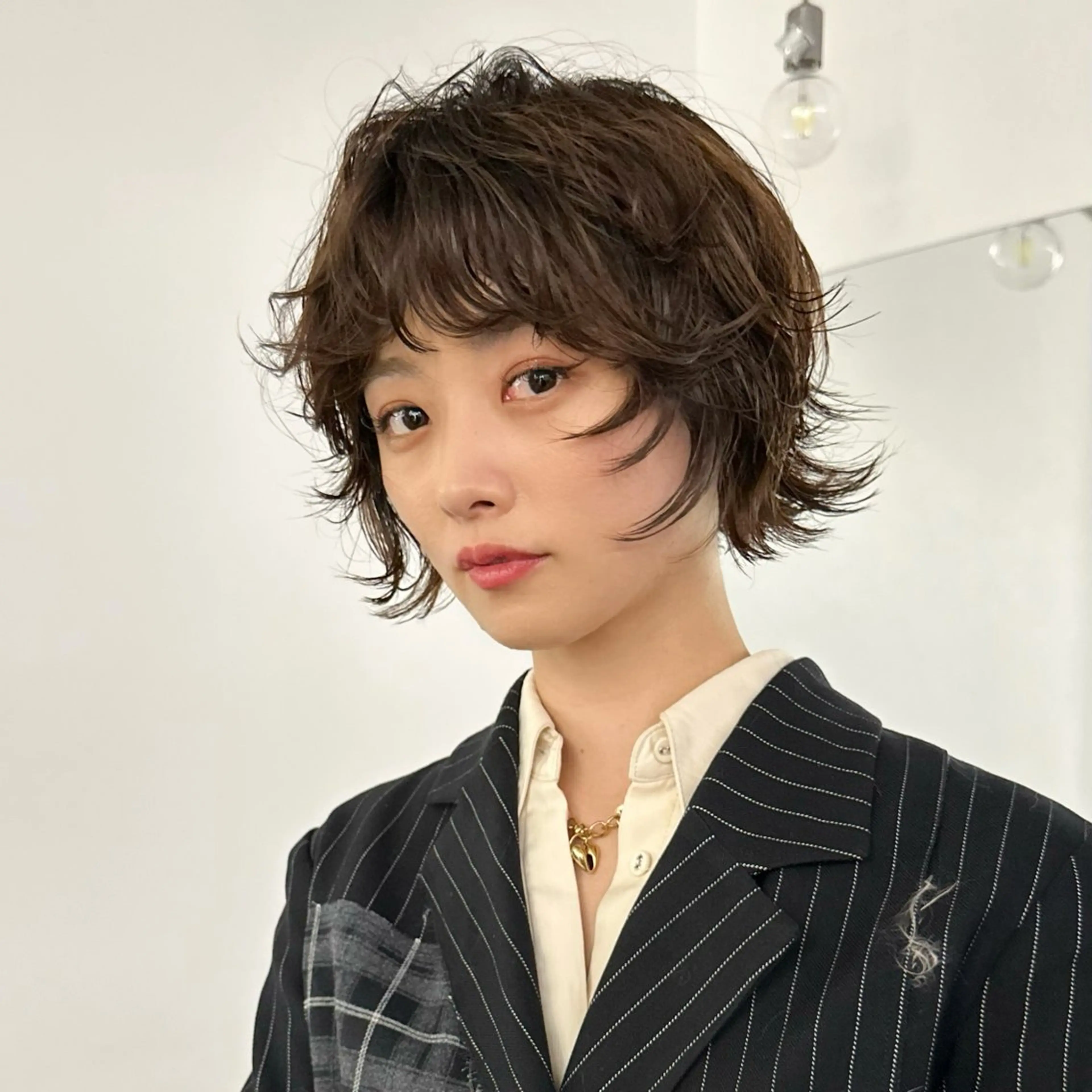 ショート パーマ カット パーマ 🌀渋谷ボブパーマ 🌀河野瑠太のヘアスタイル